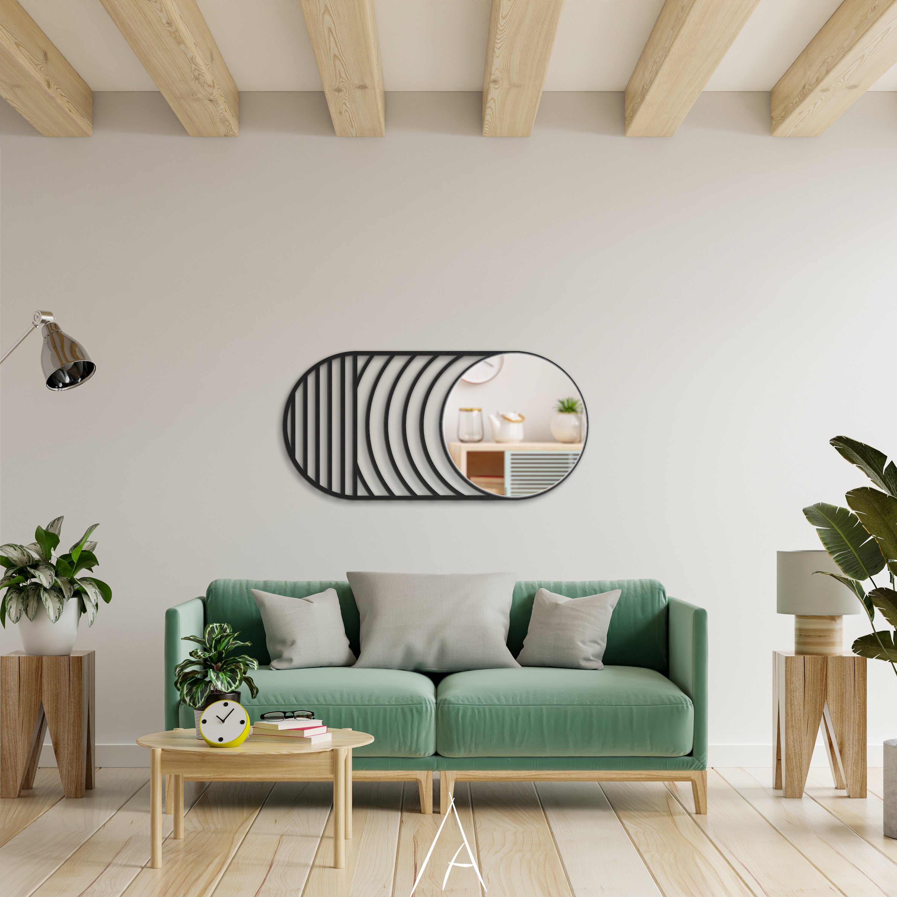 Luna Oval Duvar Aynası