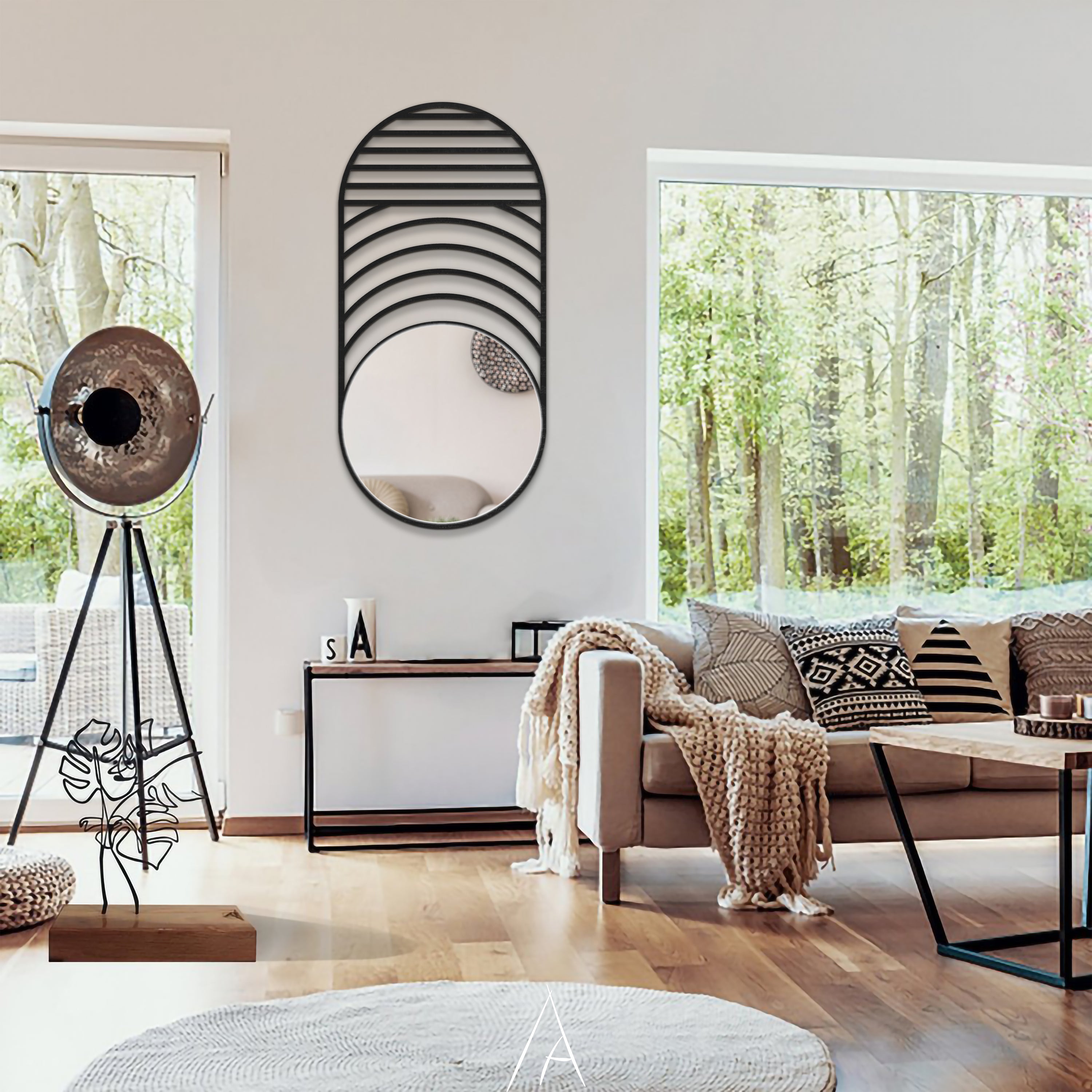 Luna Oval Duvar Aynası