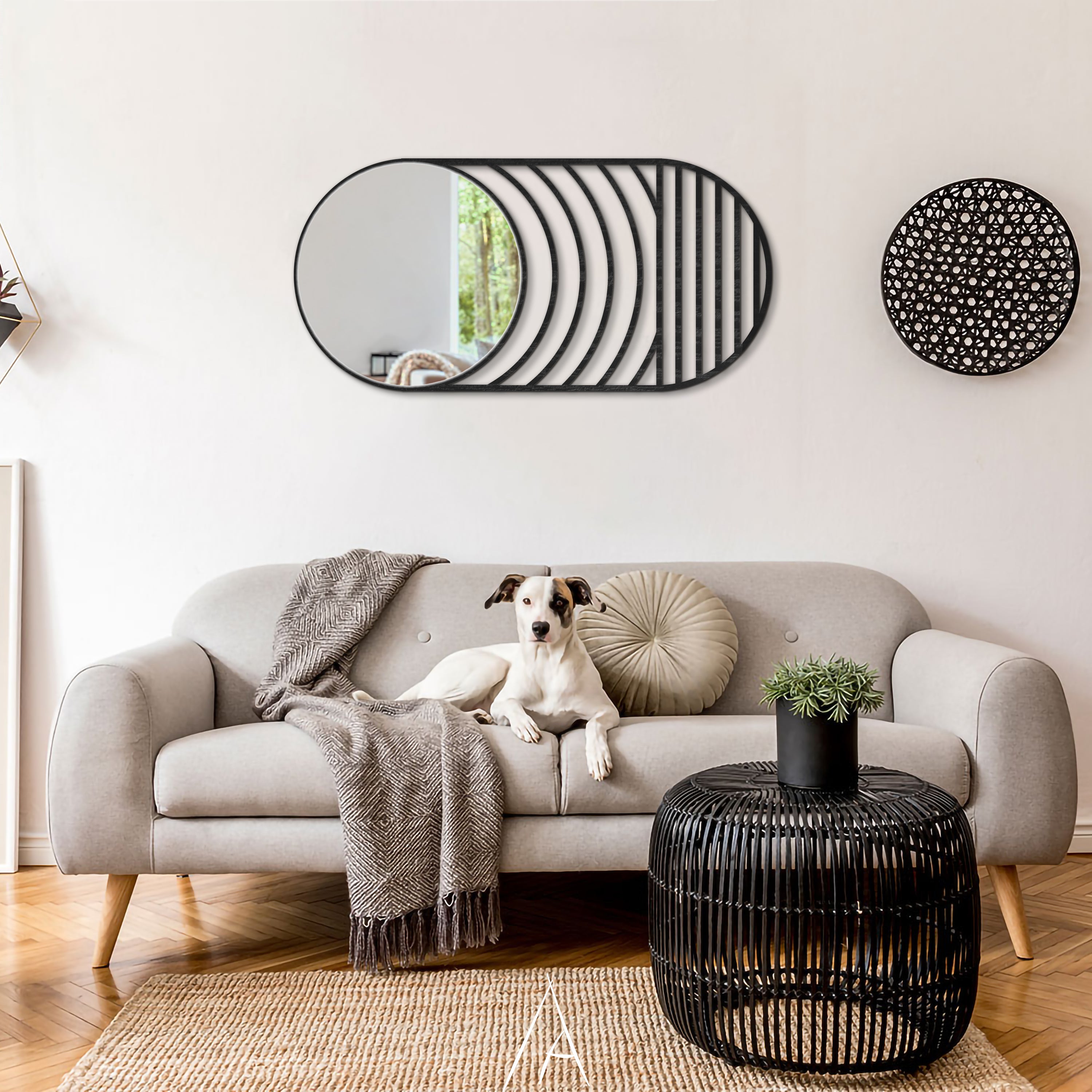 Luna Oval Duvar Aynası