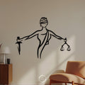 Justitia Wanddekoration