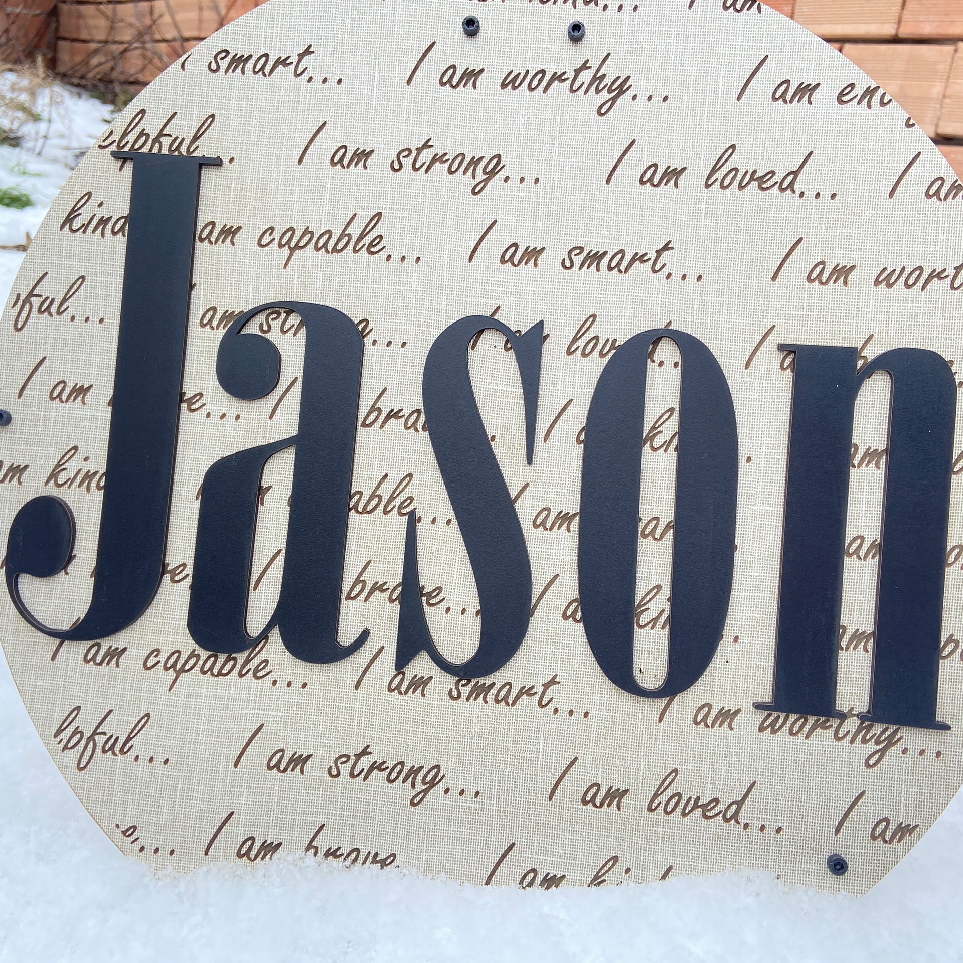 Personalized Affirmation Wall Decor