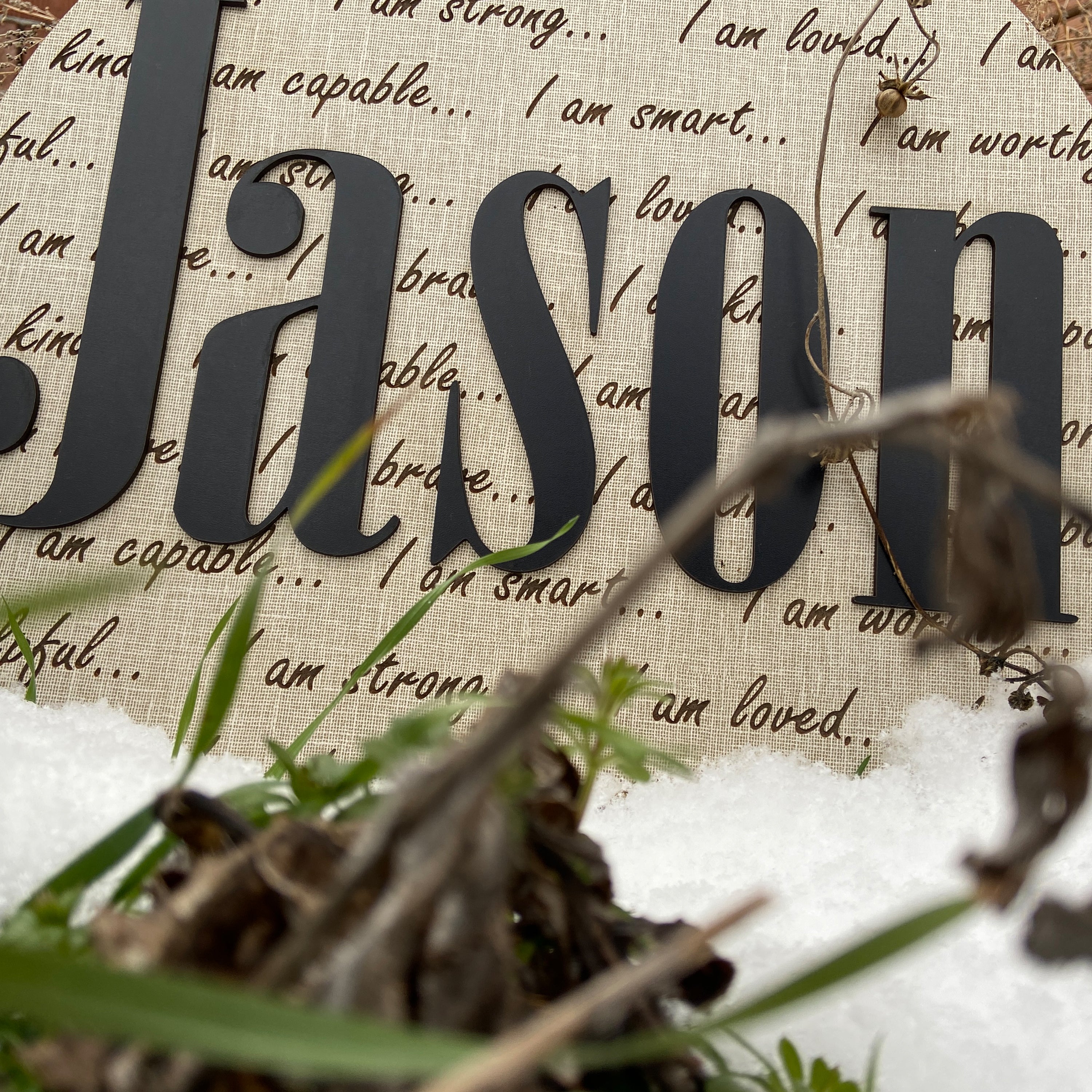 Kişiselleştirilebilir Olumlama Duvar Dekoru