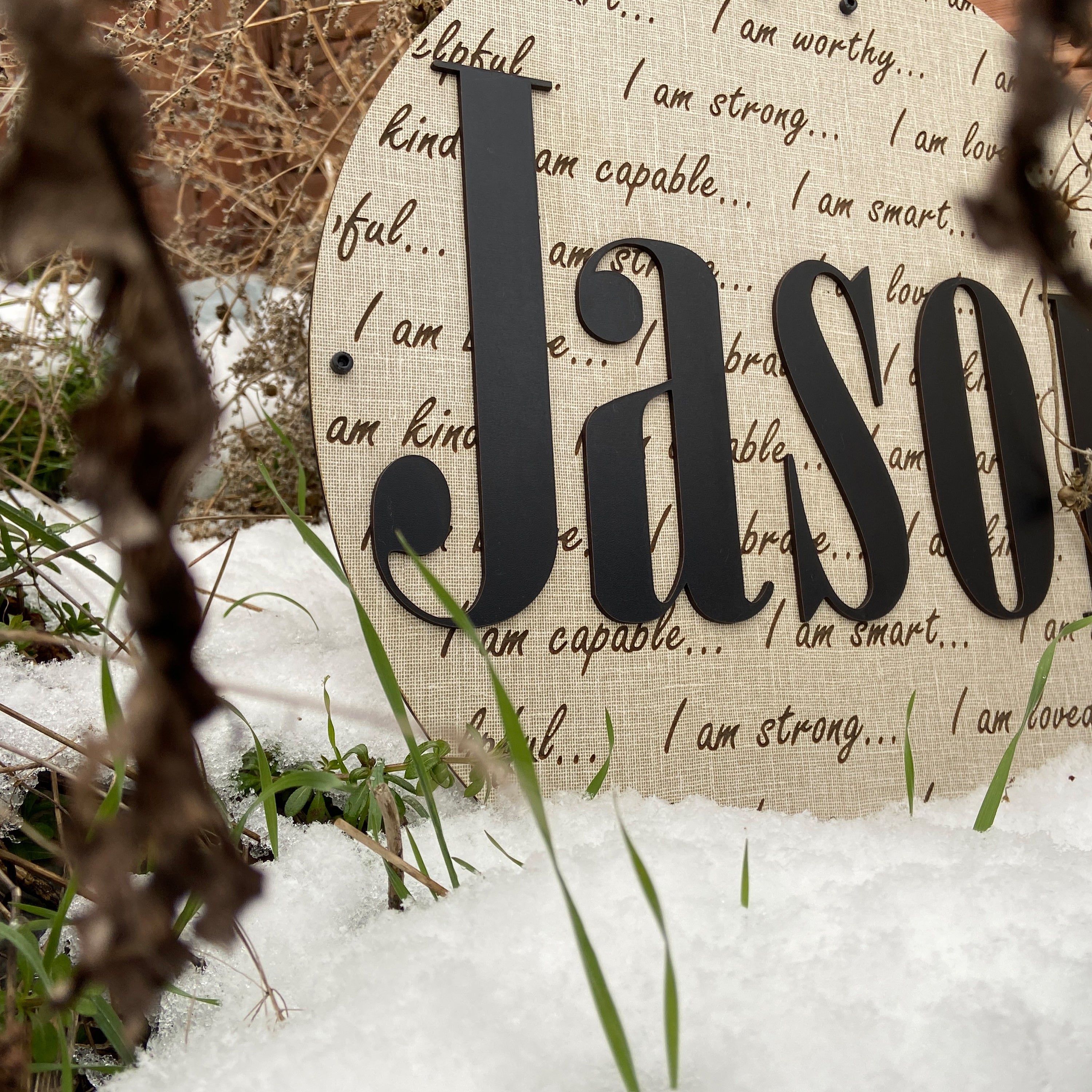 Kişiselleştirilebilir Olumlama Duvar Dekoru