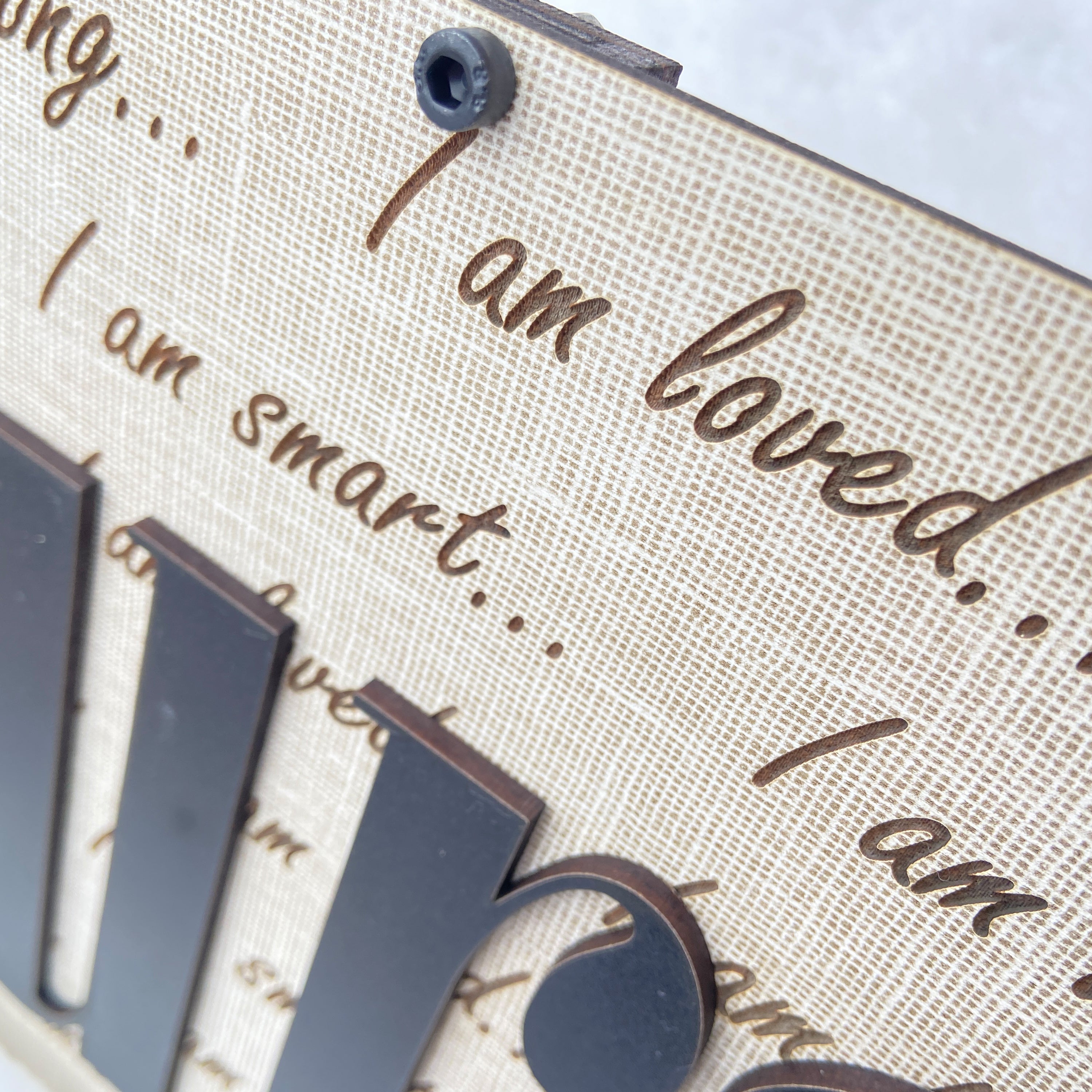 Kişiye Özel İsimli Olumlama Duvar Dekoru