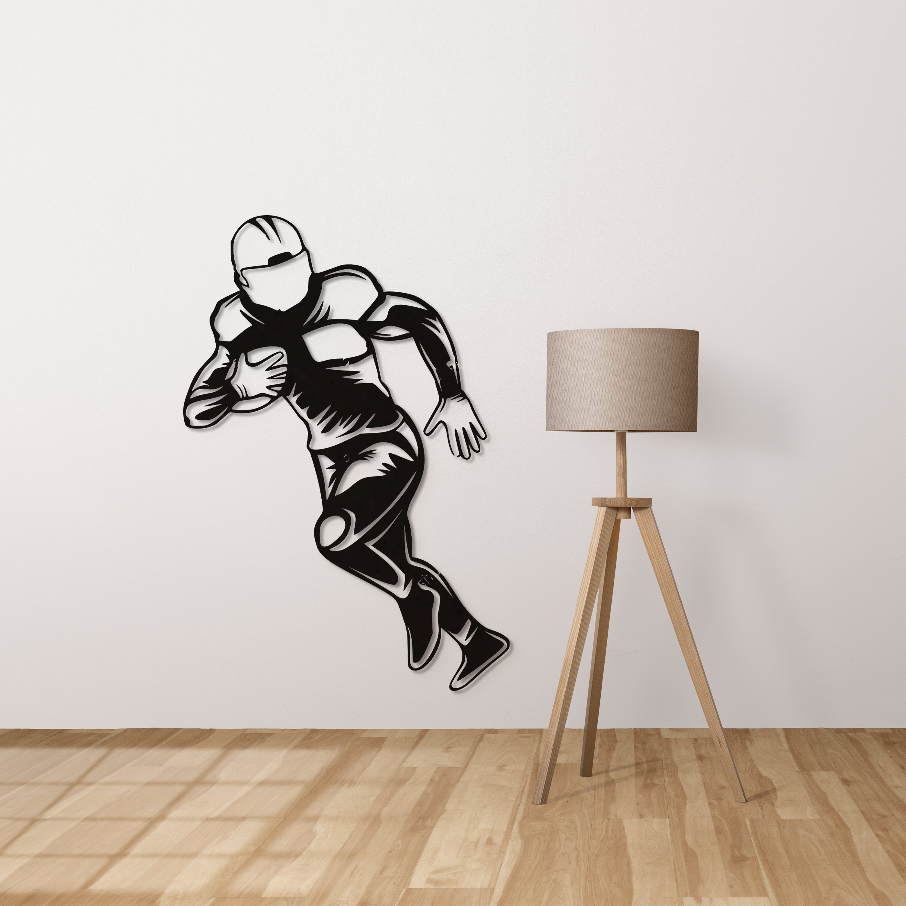 Amerikan Futbolu Oyuncusu Duvar Dekoru