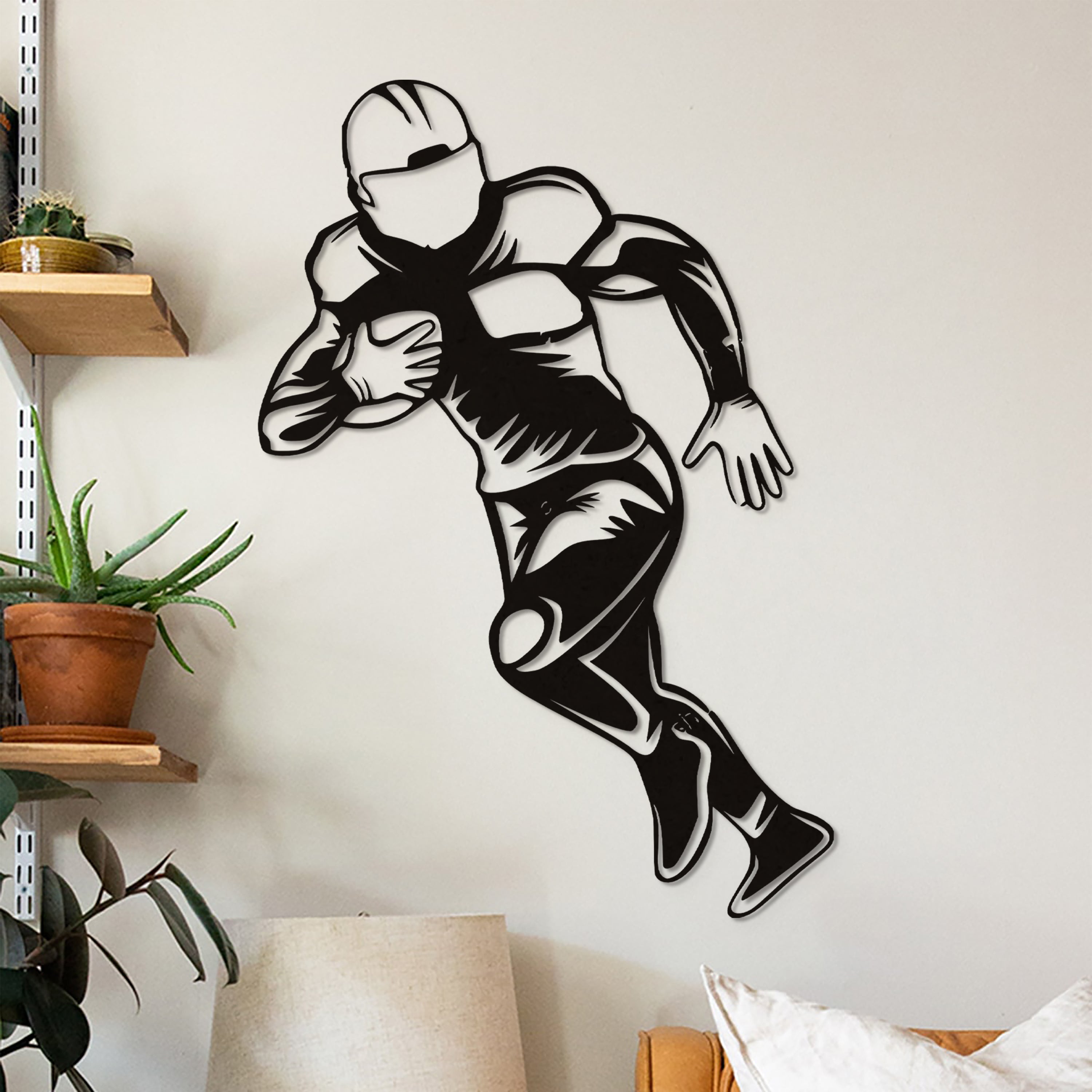 Amerikan Futbolu Oyuncusu Duvar Dekoru