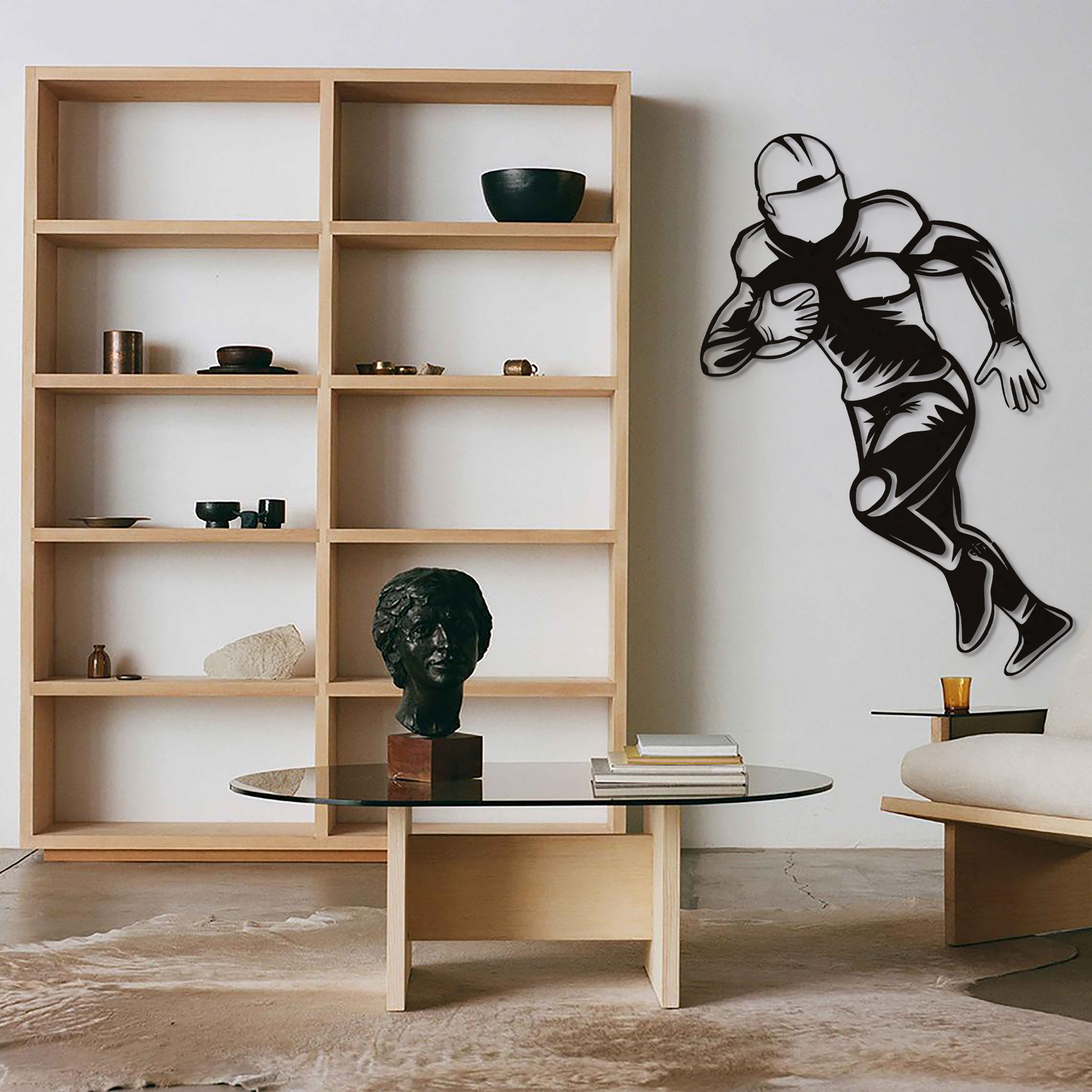 Amerikan Futbolu Oyuncusu Duvar Dekoru