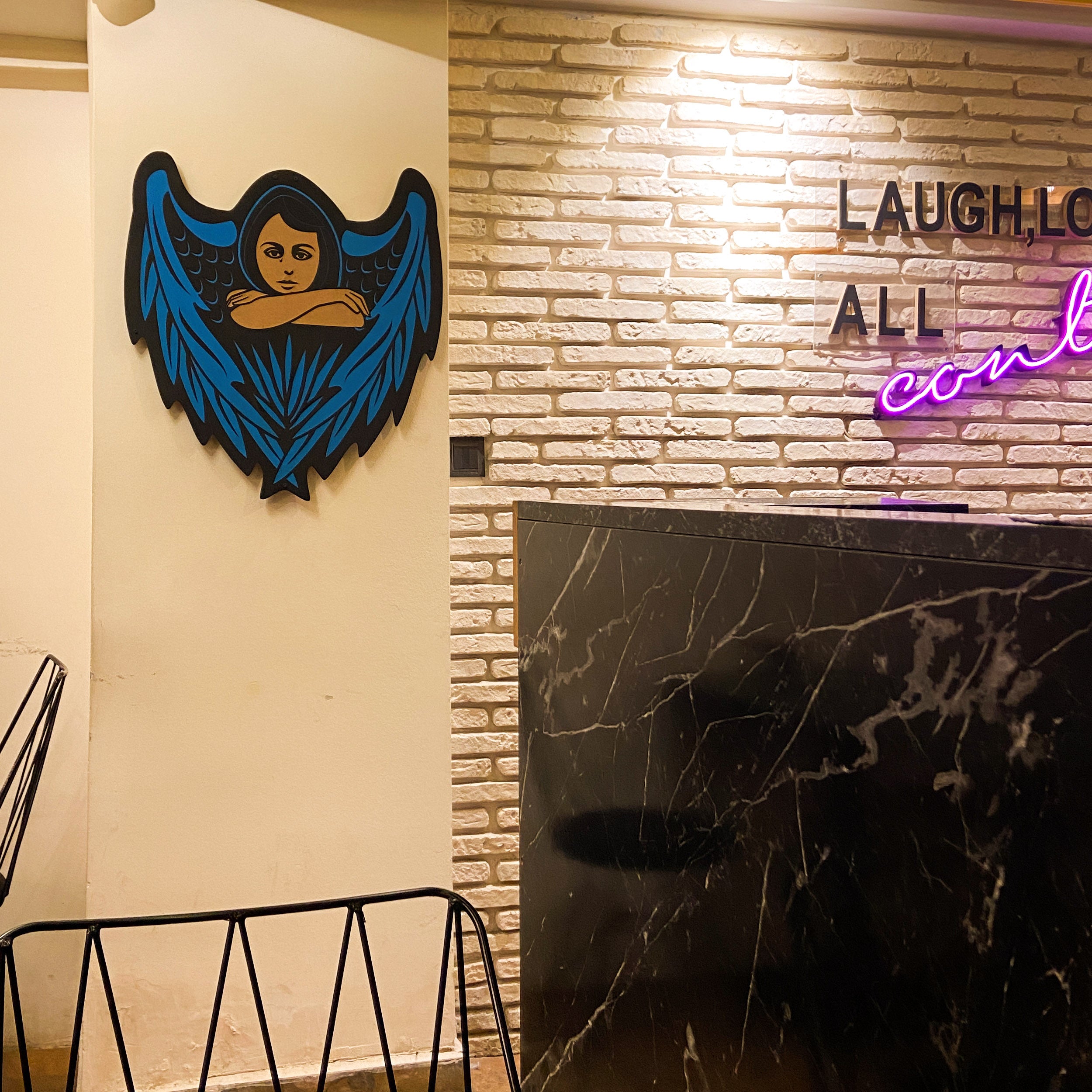 Melek Kanatları - Renkli 3D Duvar Dekoru