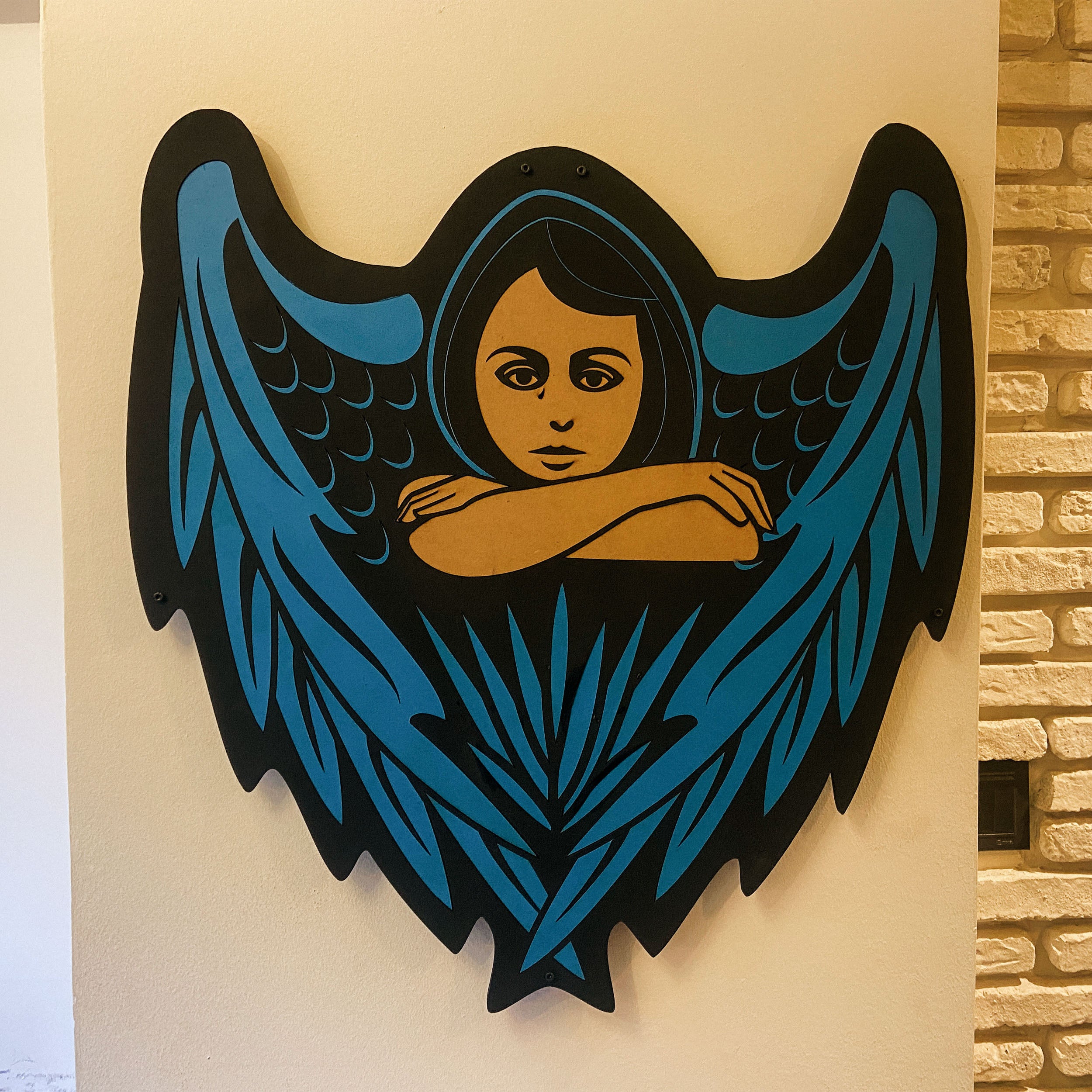 Melek Kanatları - Renkli 3D Duvar Dekoru