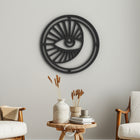 Moon and Eye Mysticism Themed Wall Decor