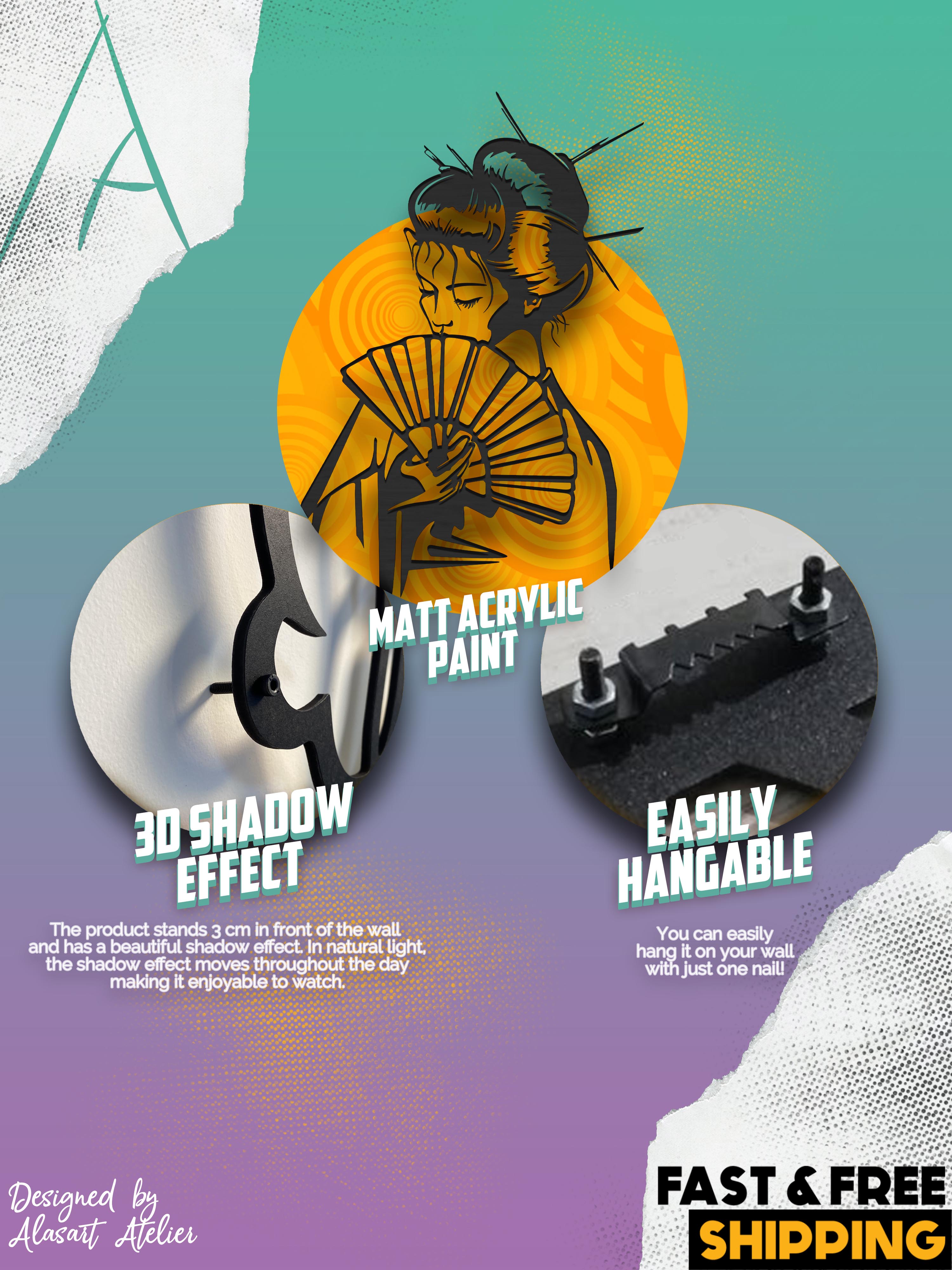 Geisha Japon Duvar Dekoru