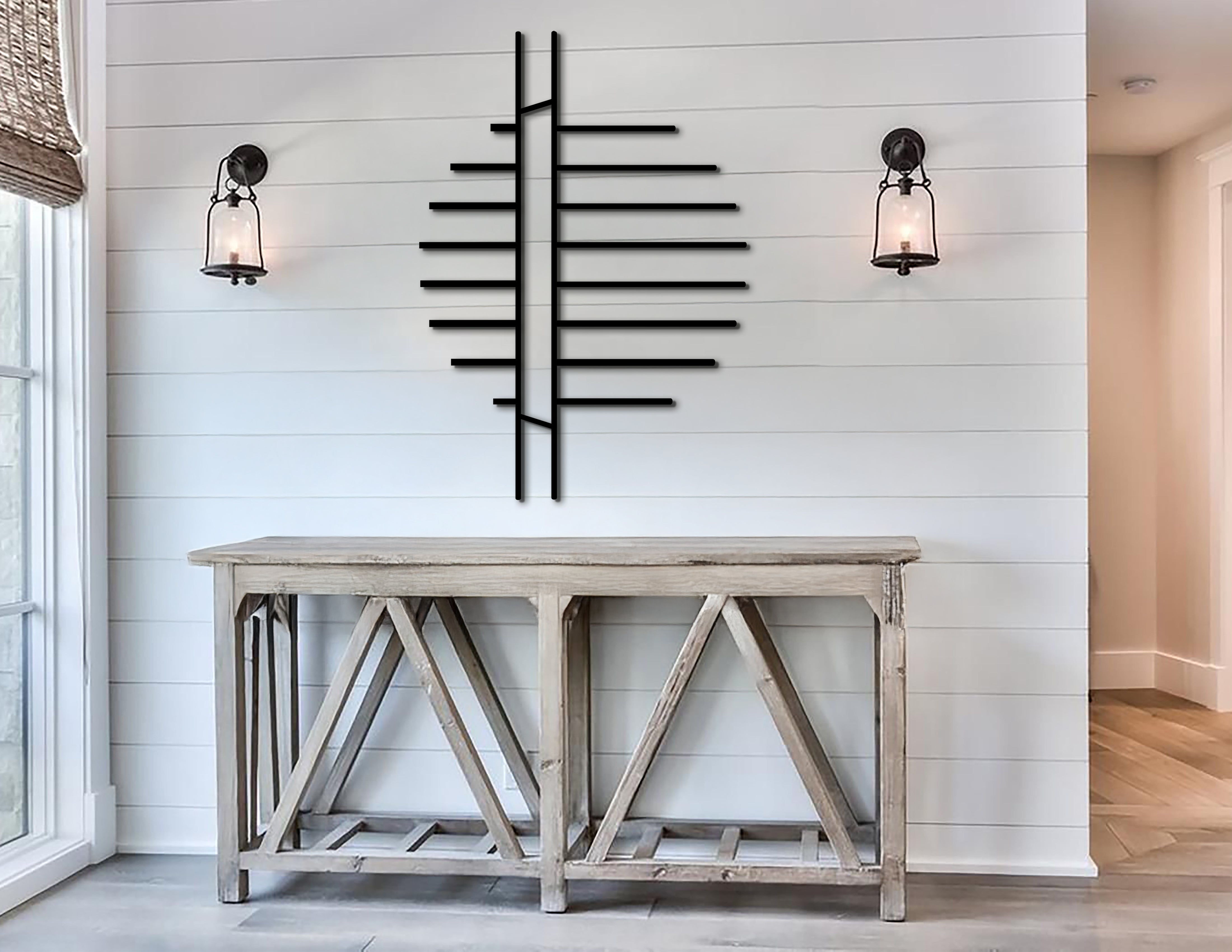 Geometrik Ahşap Duvar Dekoru