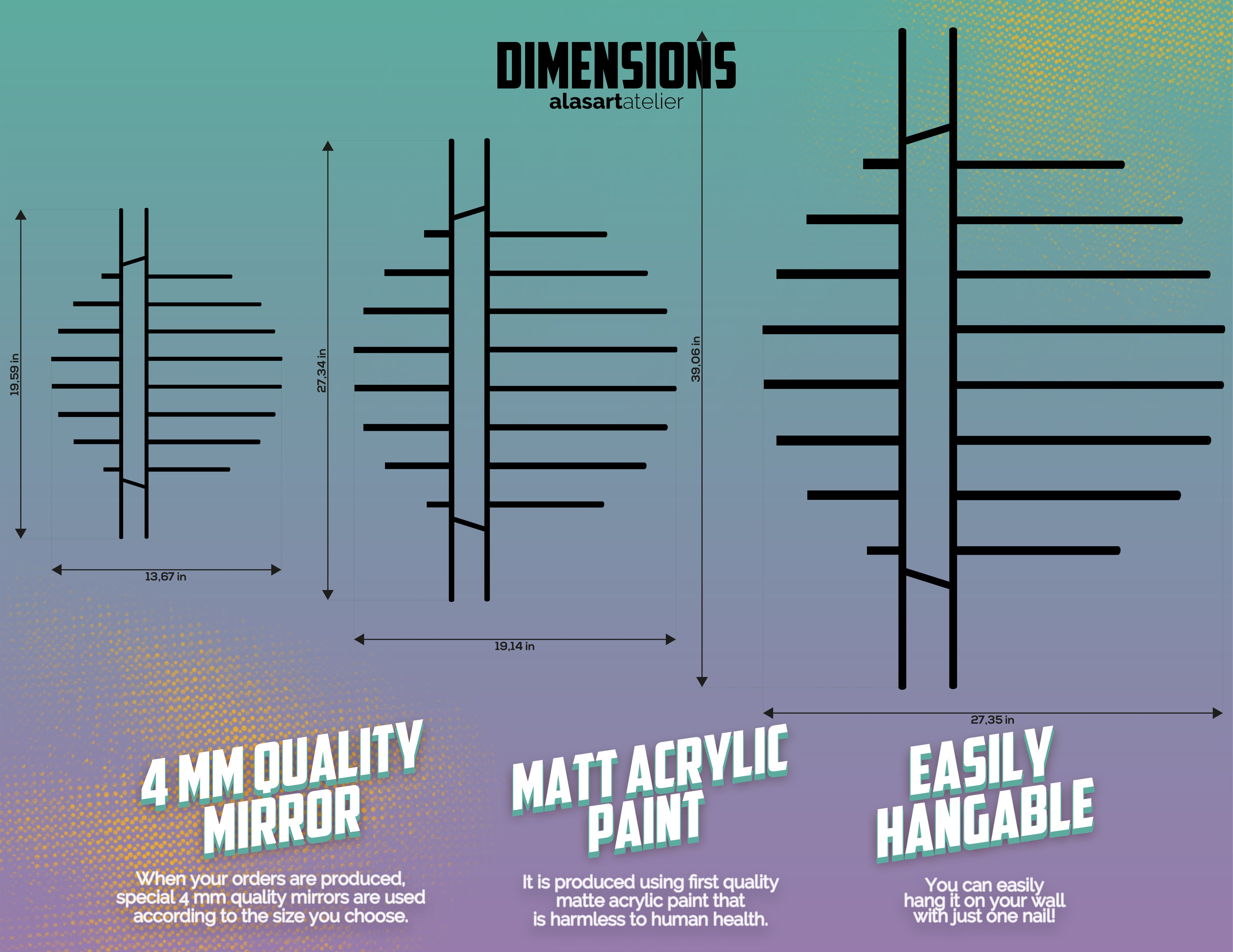 Geometrik Ahşap Duvar Dekoru
