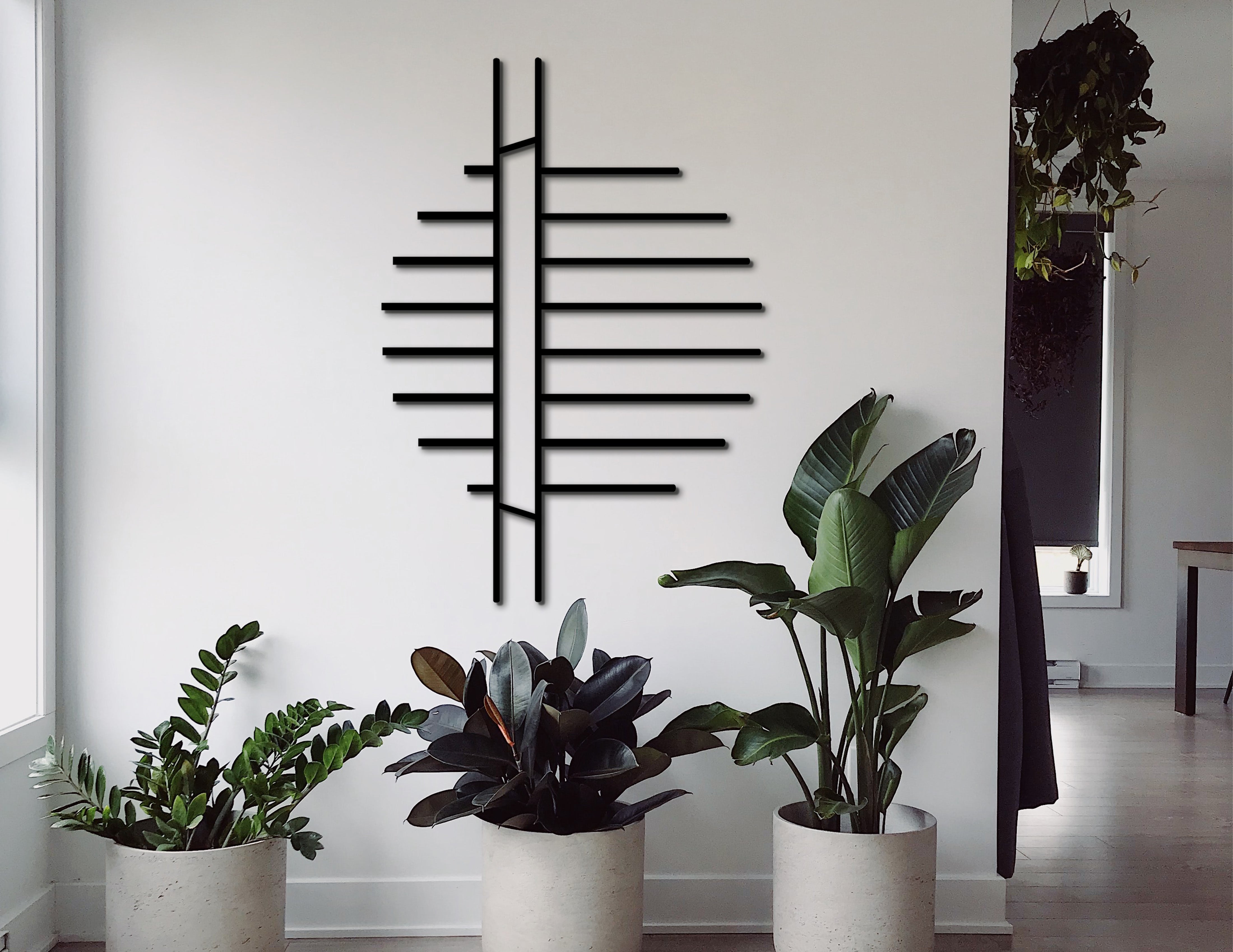 Geometrik Ahşap Duvar Dekoru