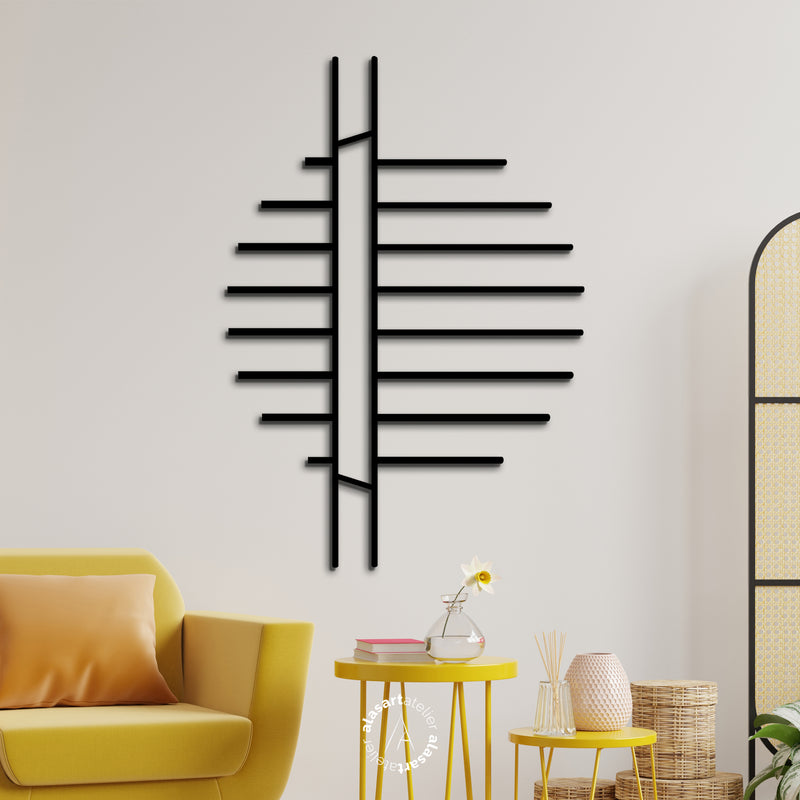 Geometrik Ahşap Duvar Dekoru