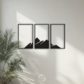 Geometric Mountains 3-Piece Wall Decor Set