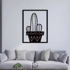 Geometric Cactus Wall Decor