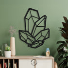 Geometric Crystal Wooden Wall Decor