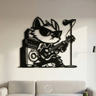 Gitarist Tilki Duvar Dekoru (Rock Fox)