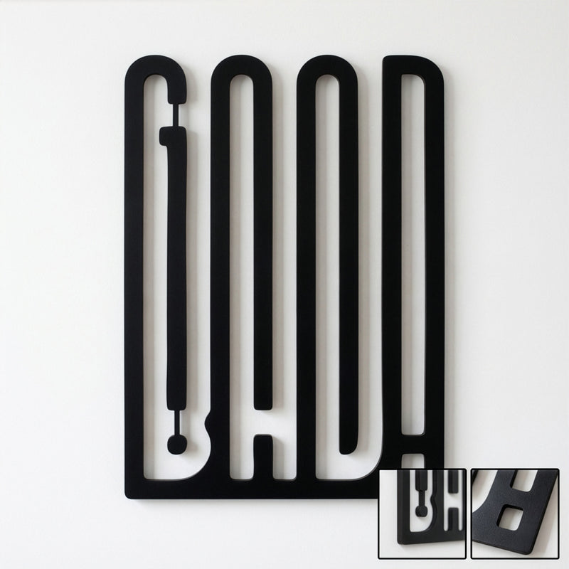 Good Bad Modern Tipografi Duvar Sanatı