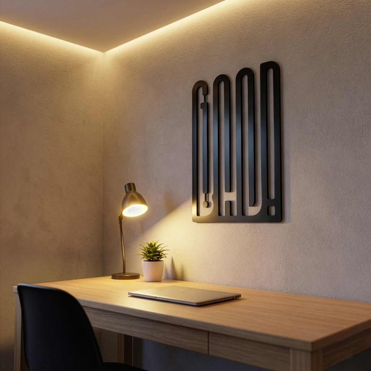 Good Bad modern tipografi duvar sanatı, detaylı ürün fotoğrafı