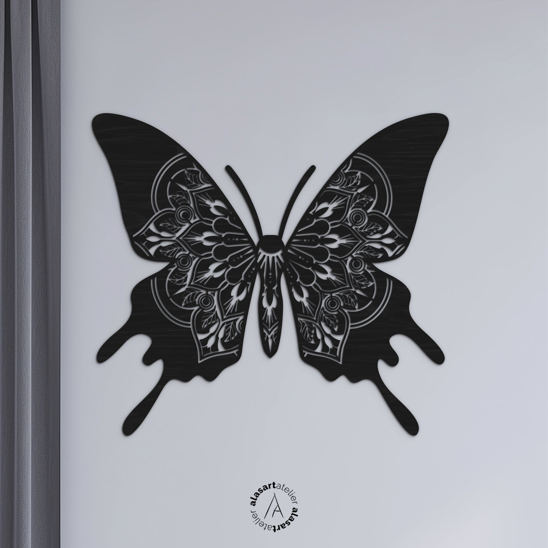 Mandala Patterned Butterfly Wall Decor