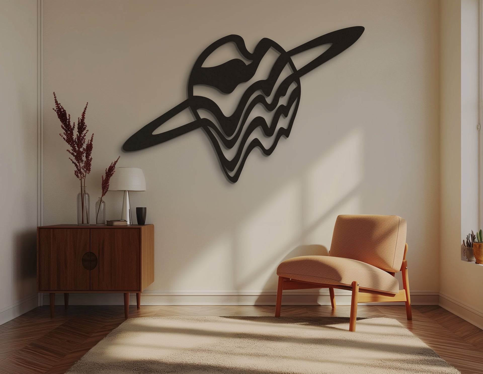Psychedelic Saturn Wall Art