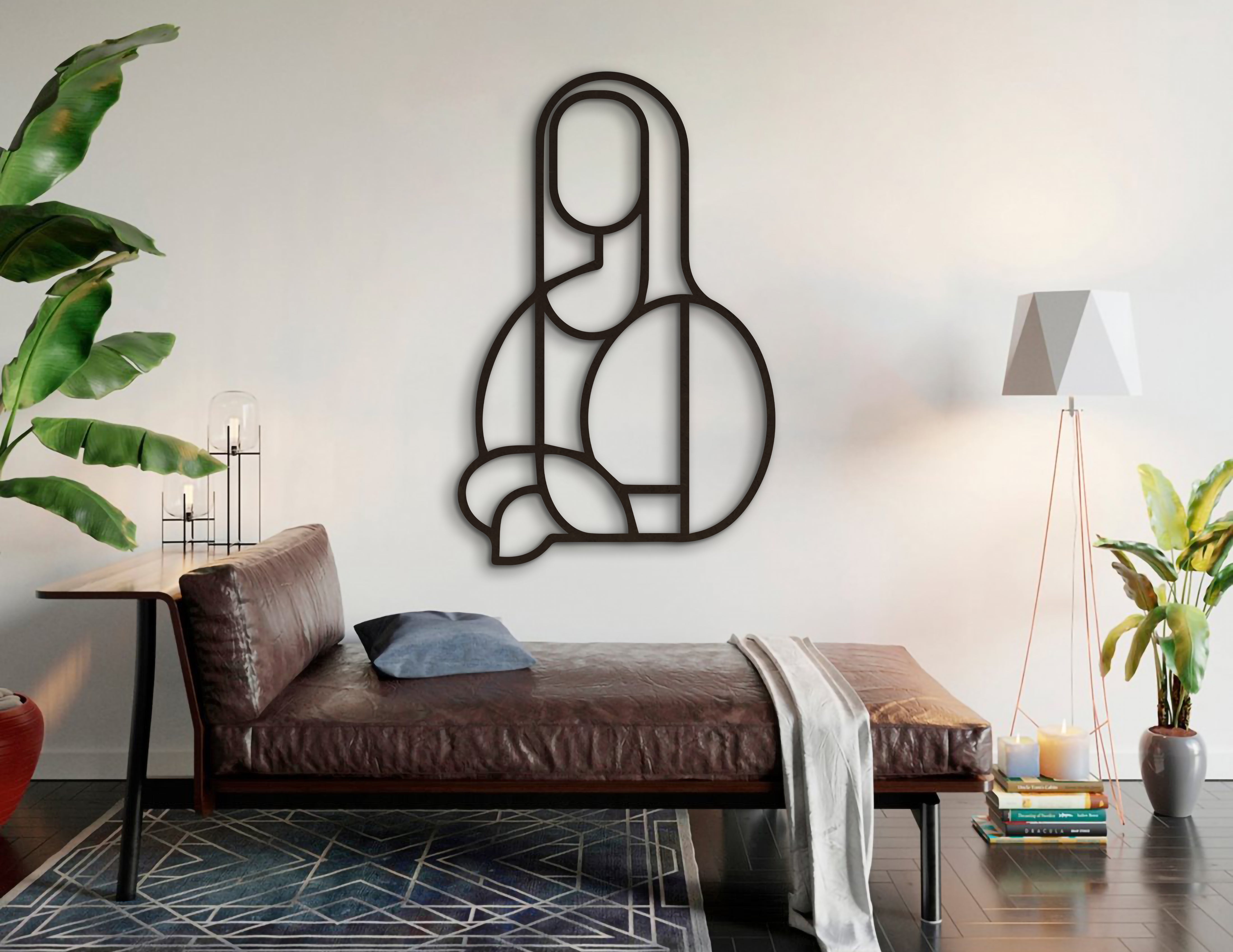 Mona Lisa Geometrik Duvar Dekoru