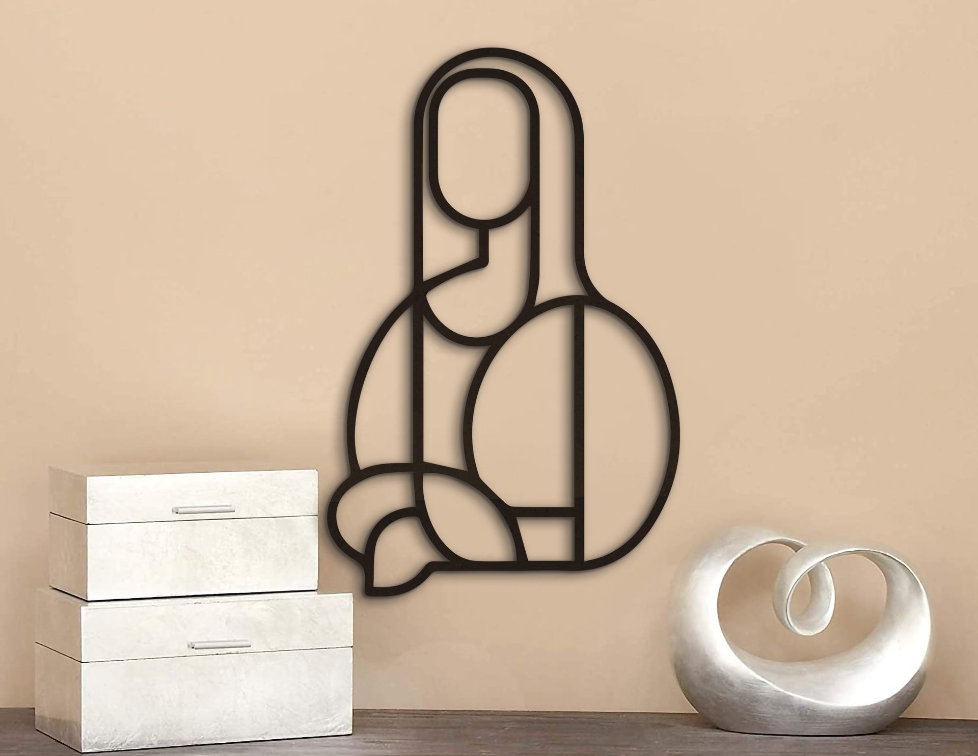 Mona Lisa Geometrik Duvar Dekoru