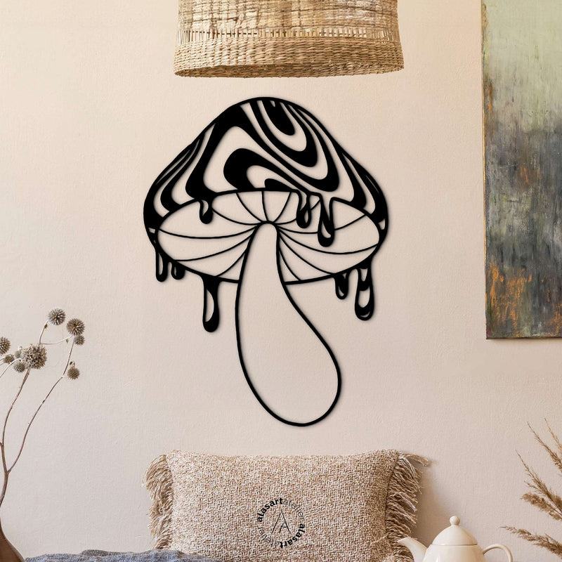 Psikedelik Mantar Duvar Dekoru