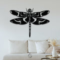 Psychedelic Dragonfly Wooden Wall Decor