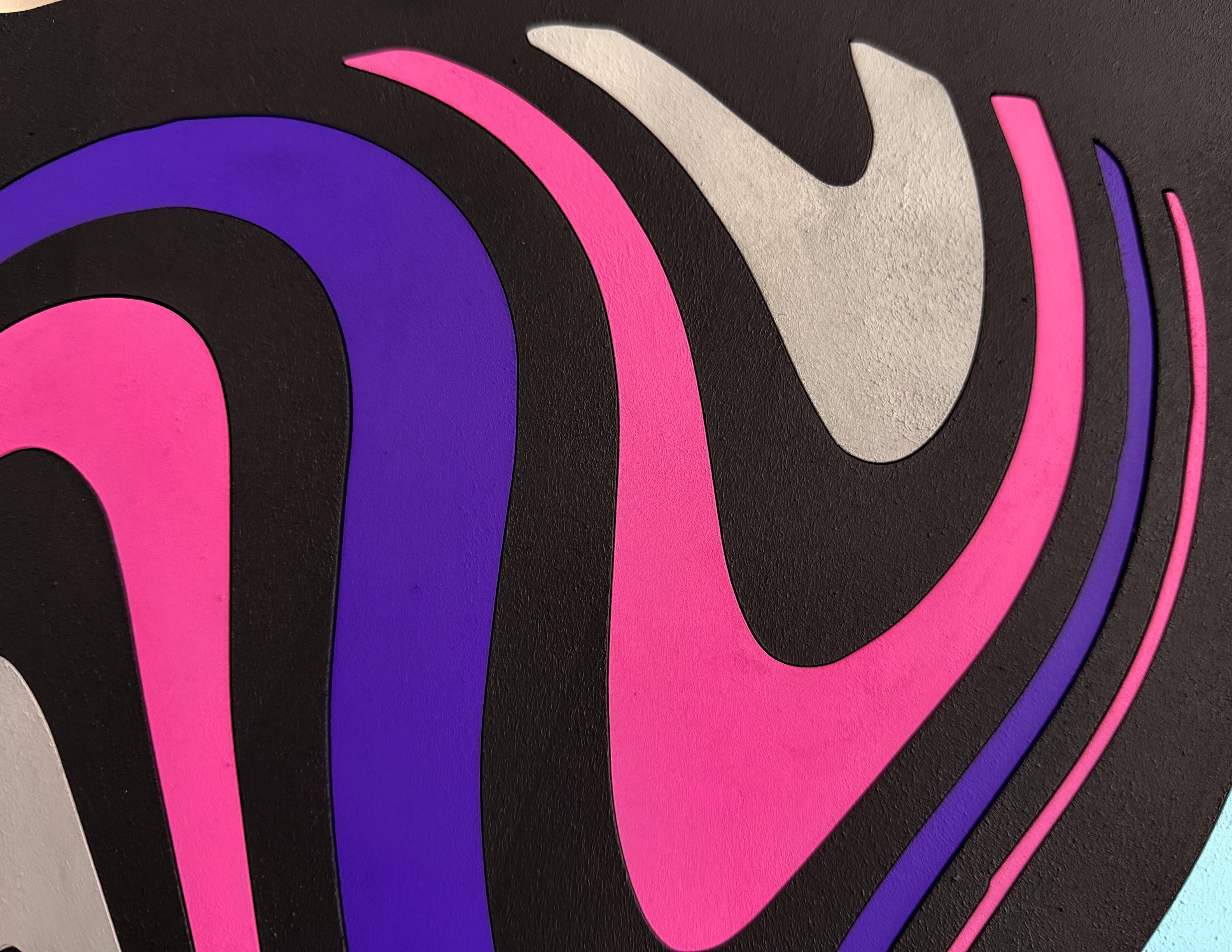 Renkli Saykodelik Göz Duvar Dekoru - Çok Katmanlı