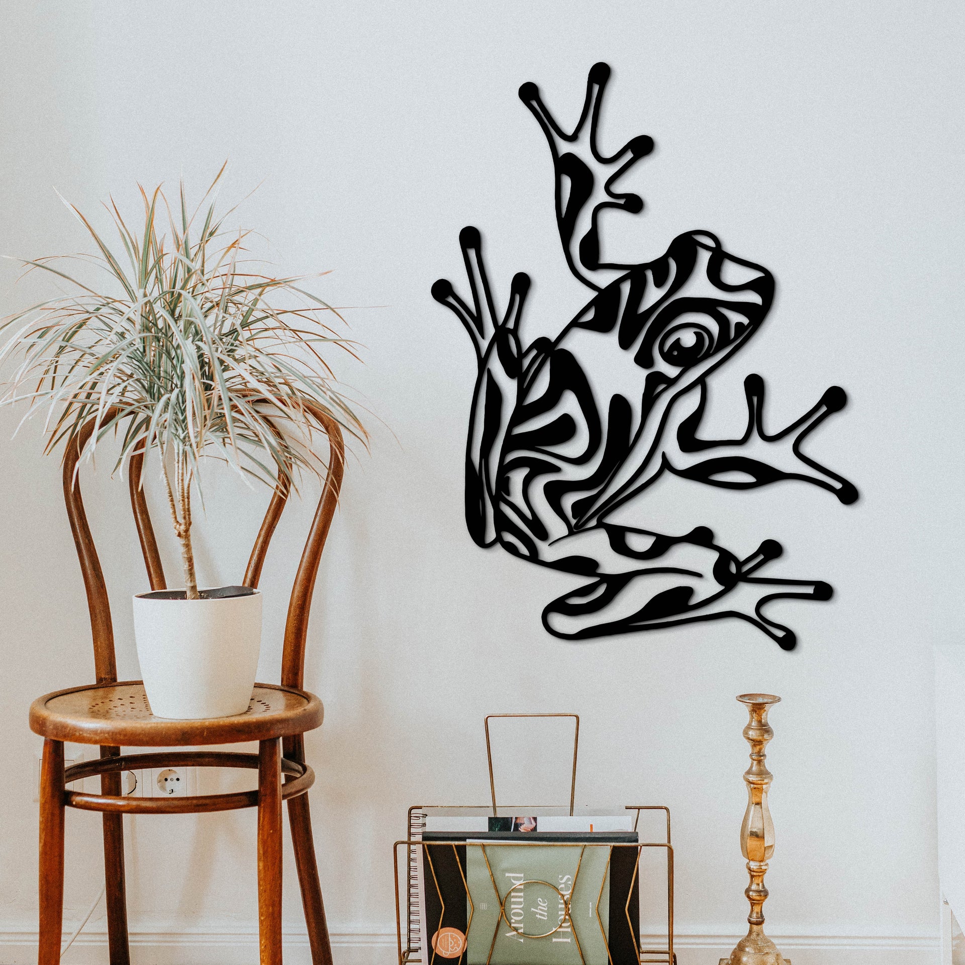 Psychedelic Frog Wooden Wall Decor