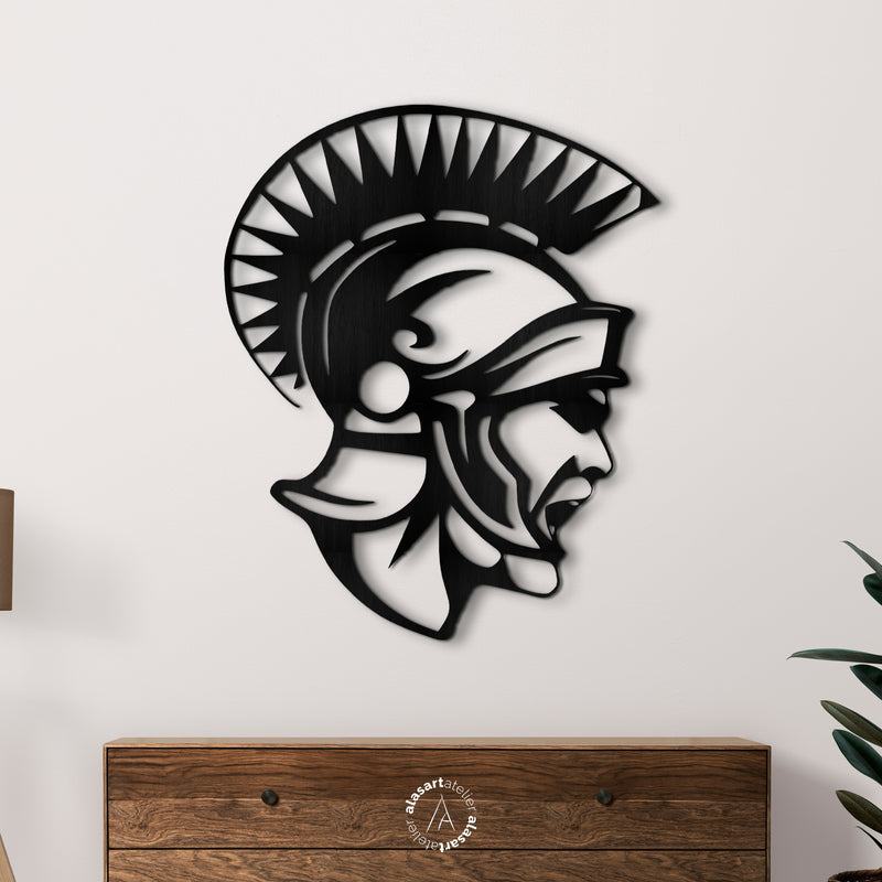 Spartan Gladyatör Ahşap Duvar Dekoru
