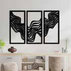 Trio Abstract - 3-Piece Geometric Wooden Wall Decor