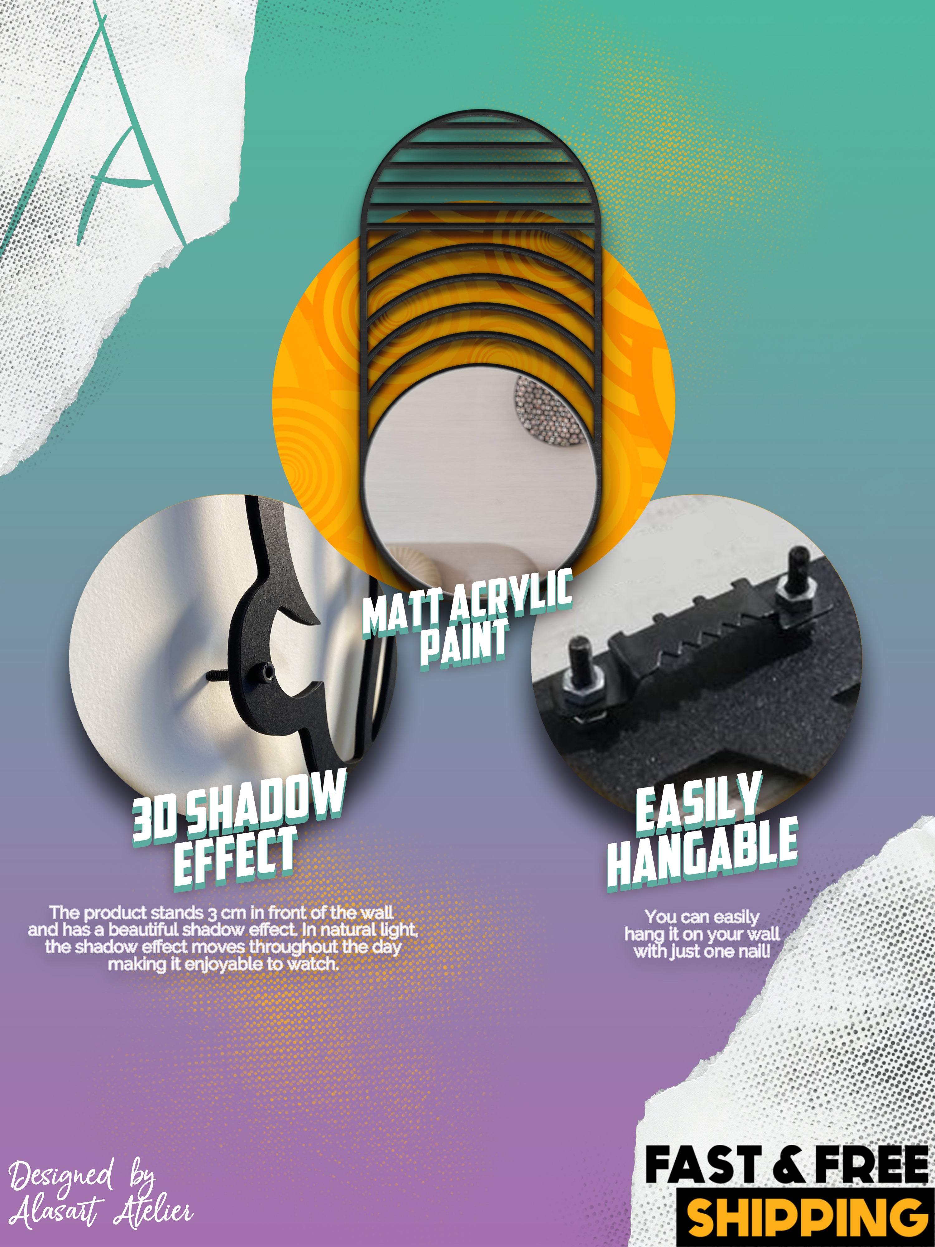 Luna Oval Duvar Aynası