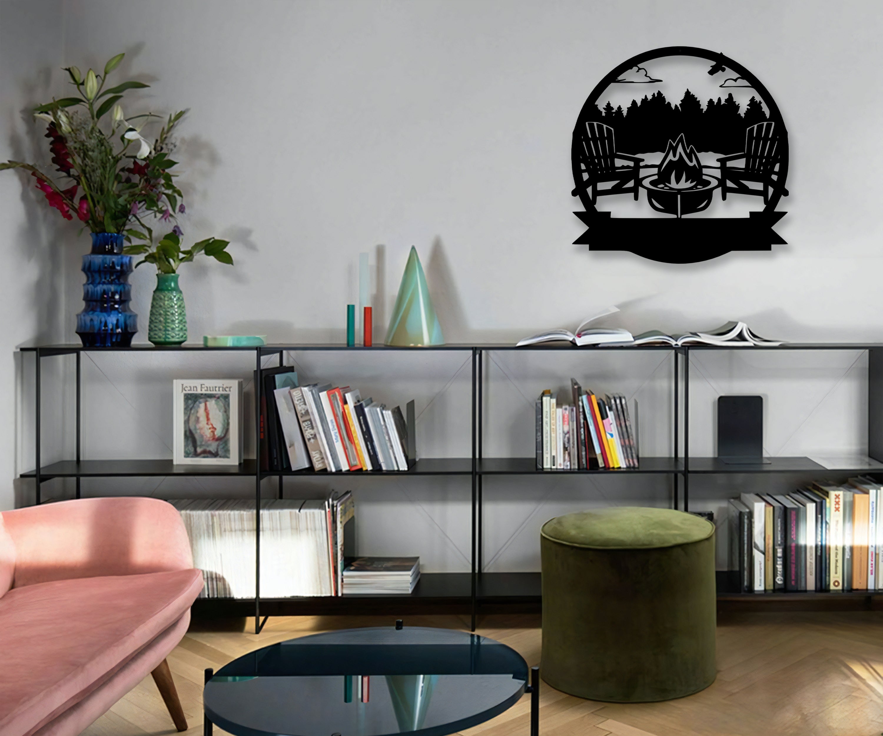 Kişiye Özel Kamp Ateşi Duvar Dekoru