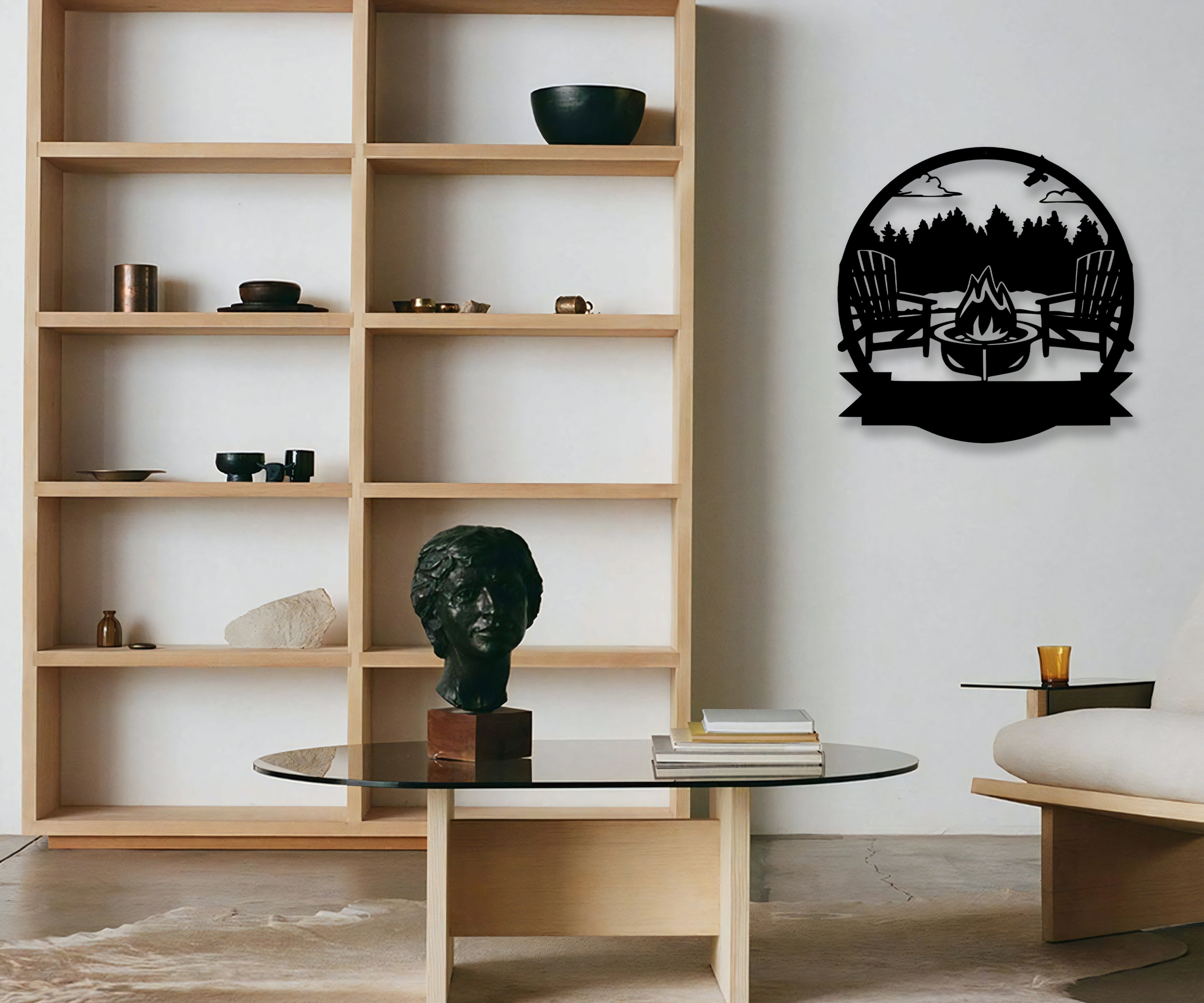 Kişiye Özel Kamp Ateşi Duvar Dekoru