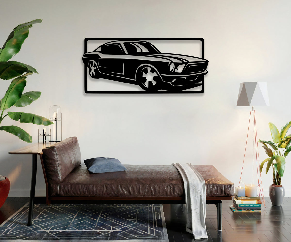 Mustang modern duvar dekoru, duvar görünümü