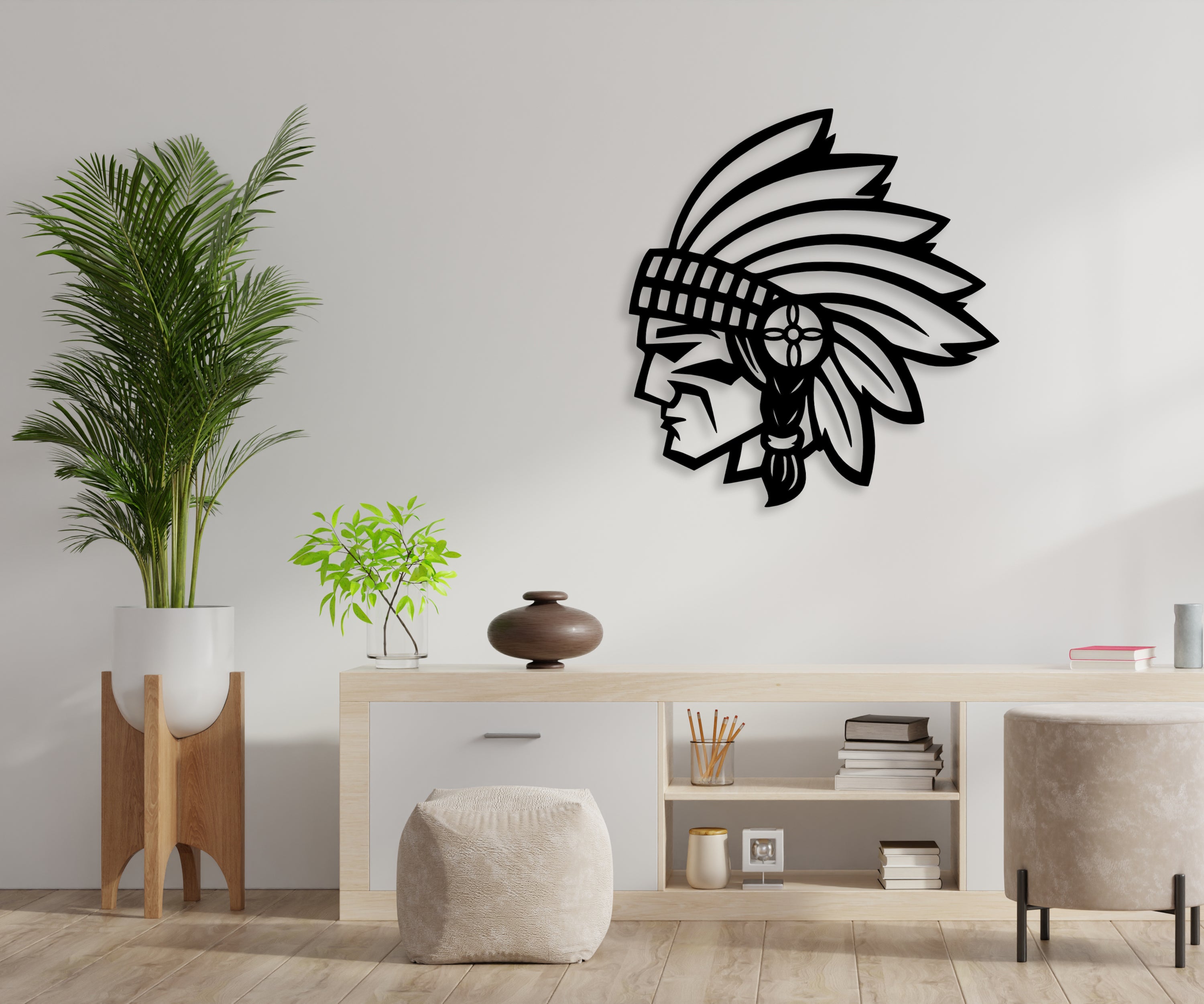 Tribal Chief Duvar Dekoru