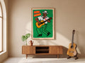 Cuba Morning Kübalı Gitarist Retro Müzik Posteri