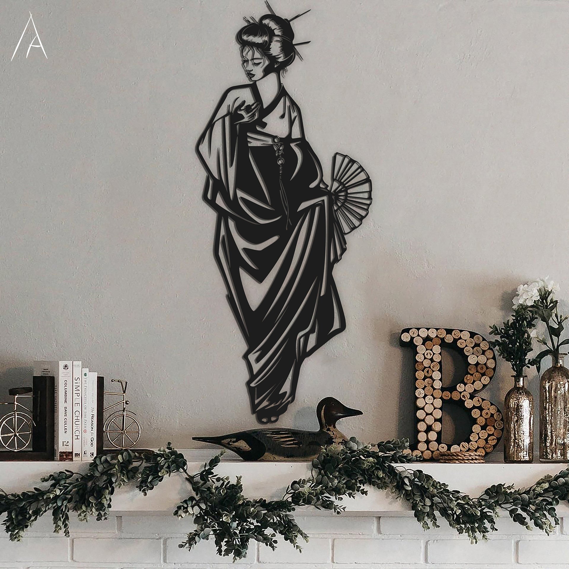 Geisha Wooden Wall Decor