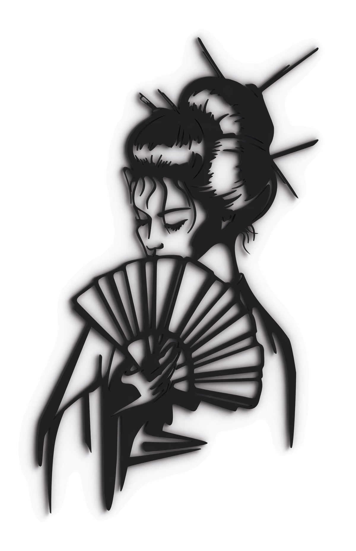 Geisha Japon duvar dekoru, ürün görünümü