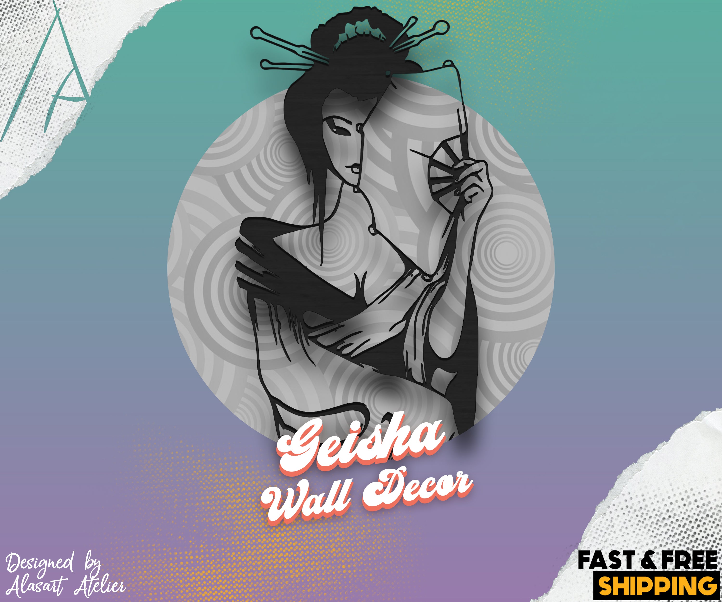 Geisha Duvar Dekoru