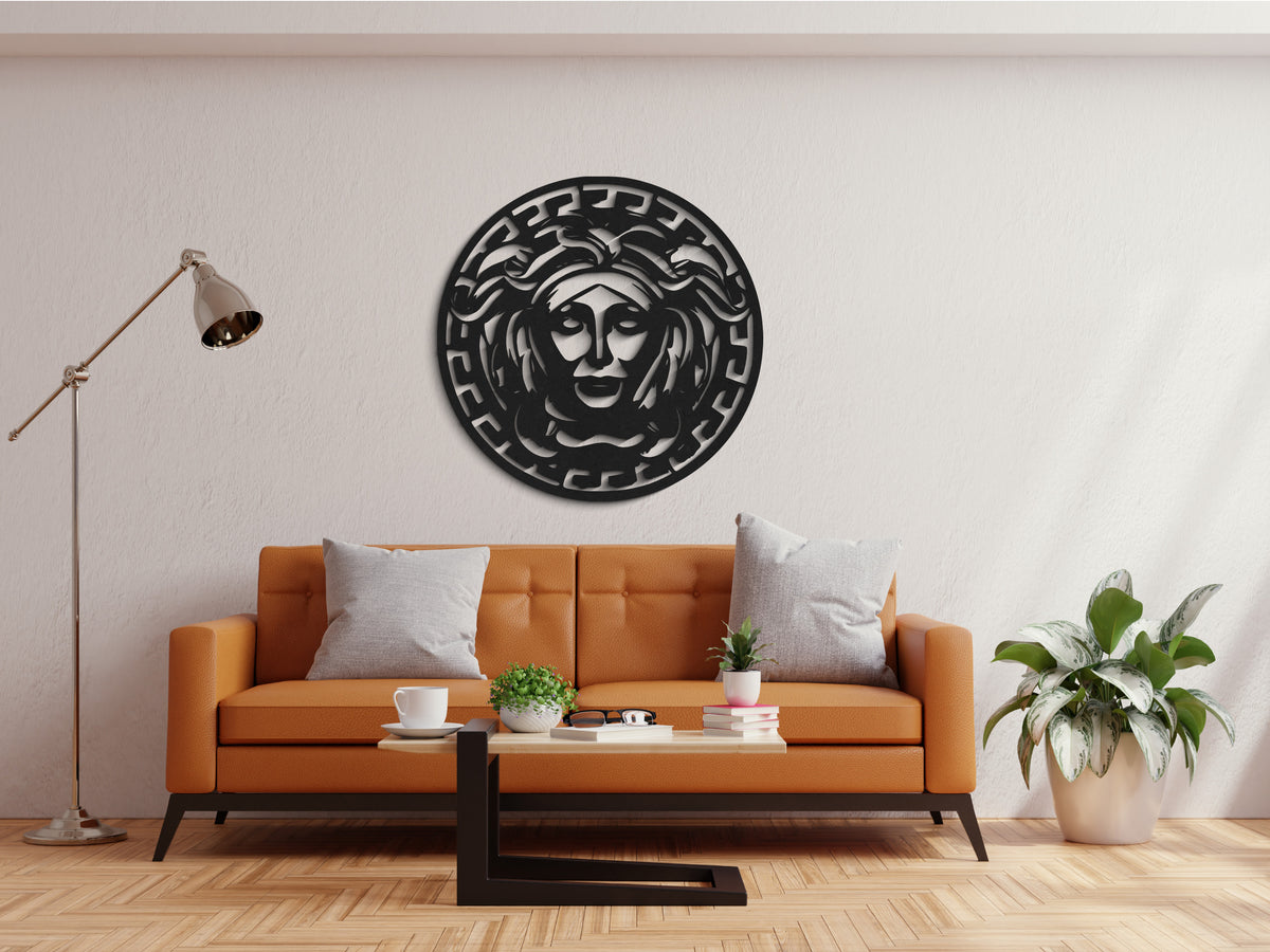 Medusa ahşap duvar dekoru, ürün görünümü