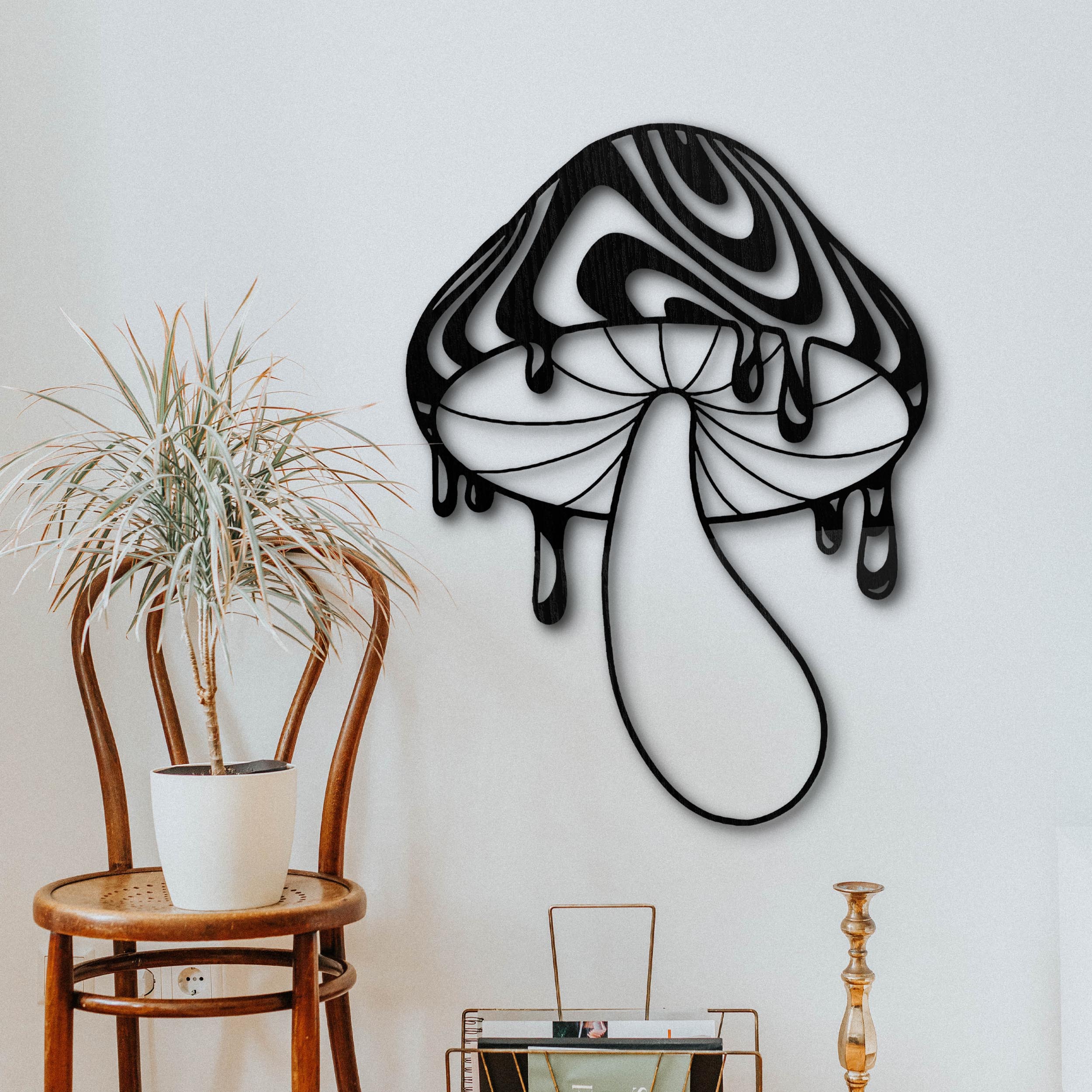 Psikedelik Mantar Duvar Dekoru