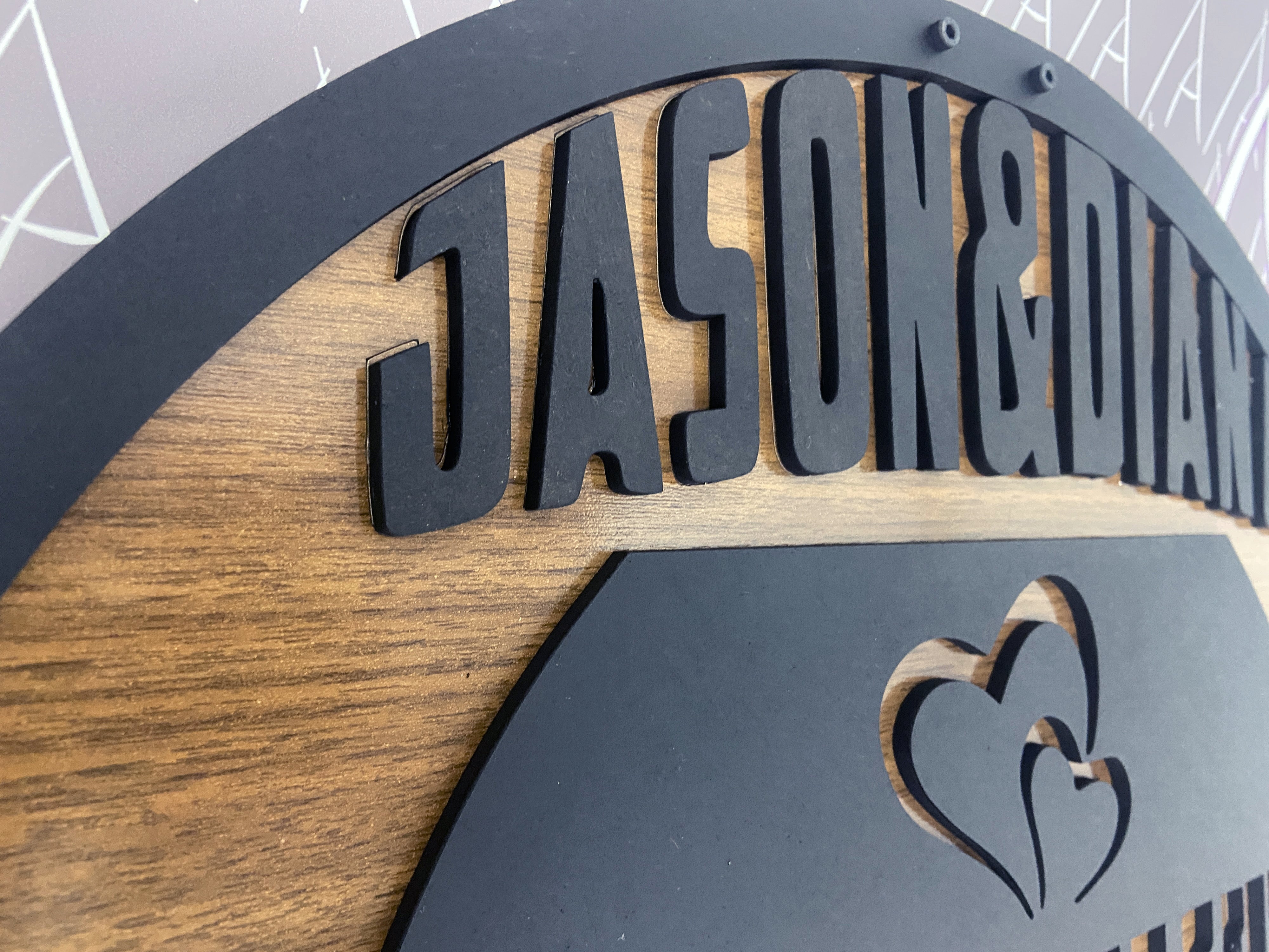 Kişiselleştirilebilir Aile İsmi Duvar Dekoru