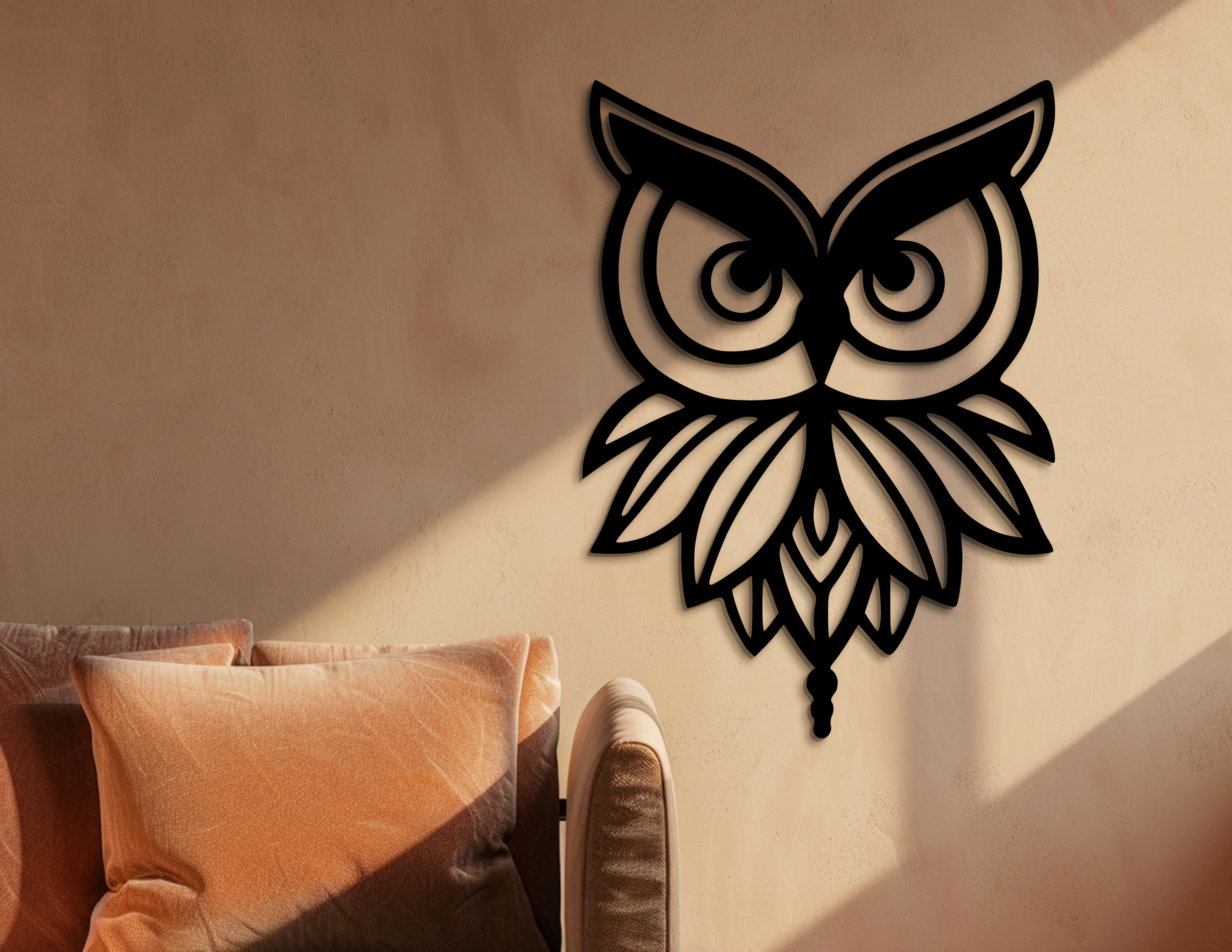 Baykuş Duvar Dekoru