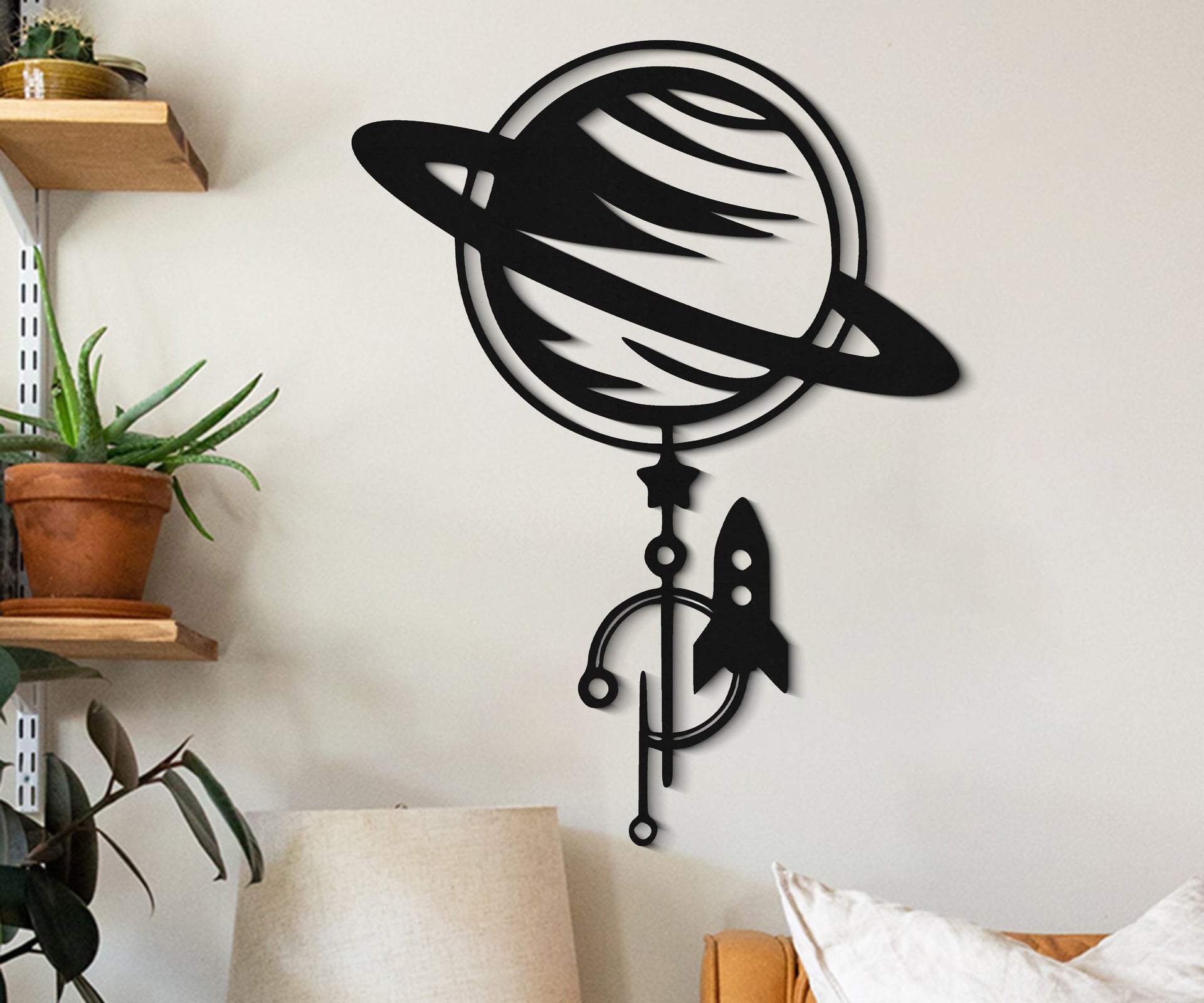 Saturn Wooden Wall Decor