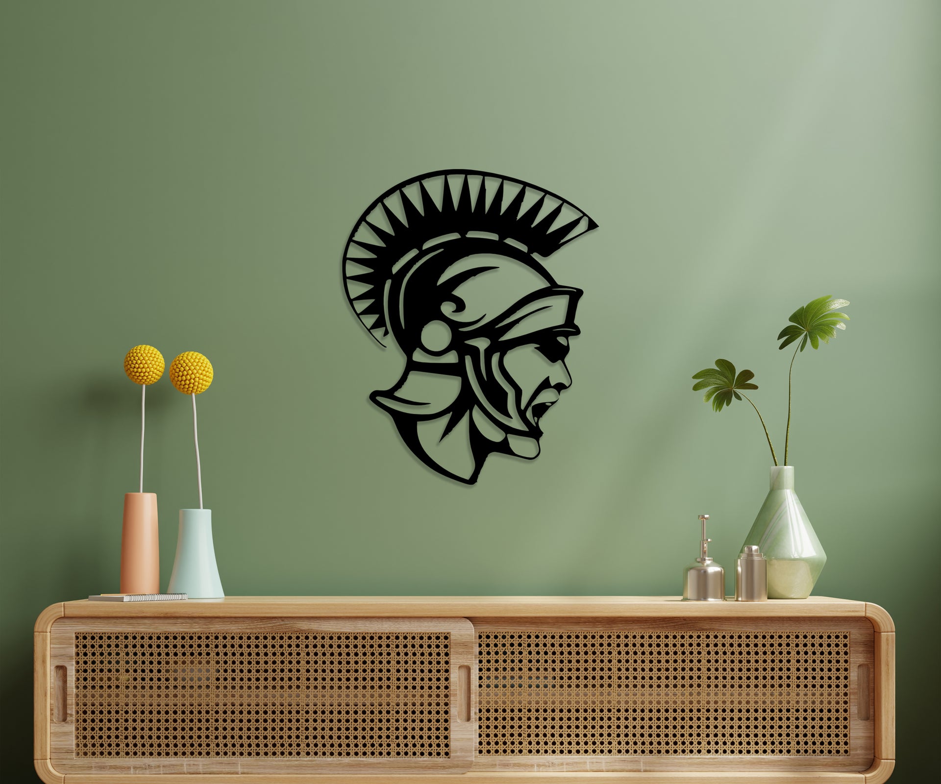 Spartan Gladiator Wooden Wall Decor